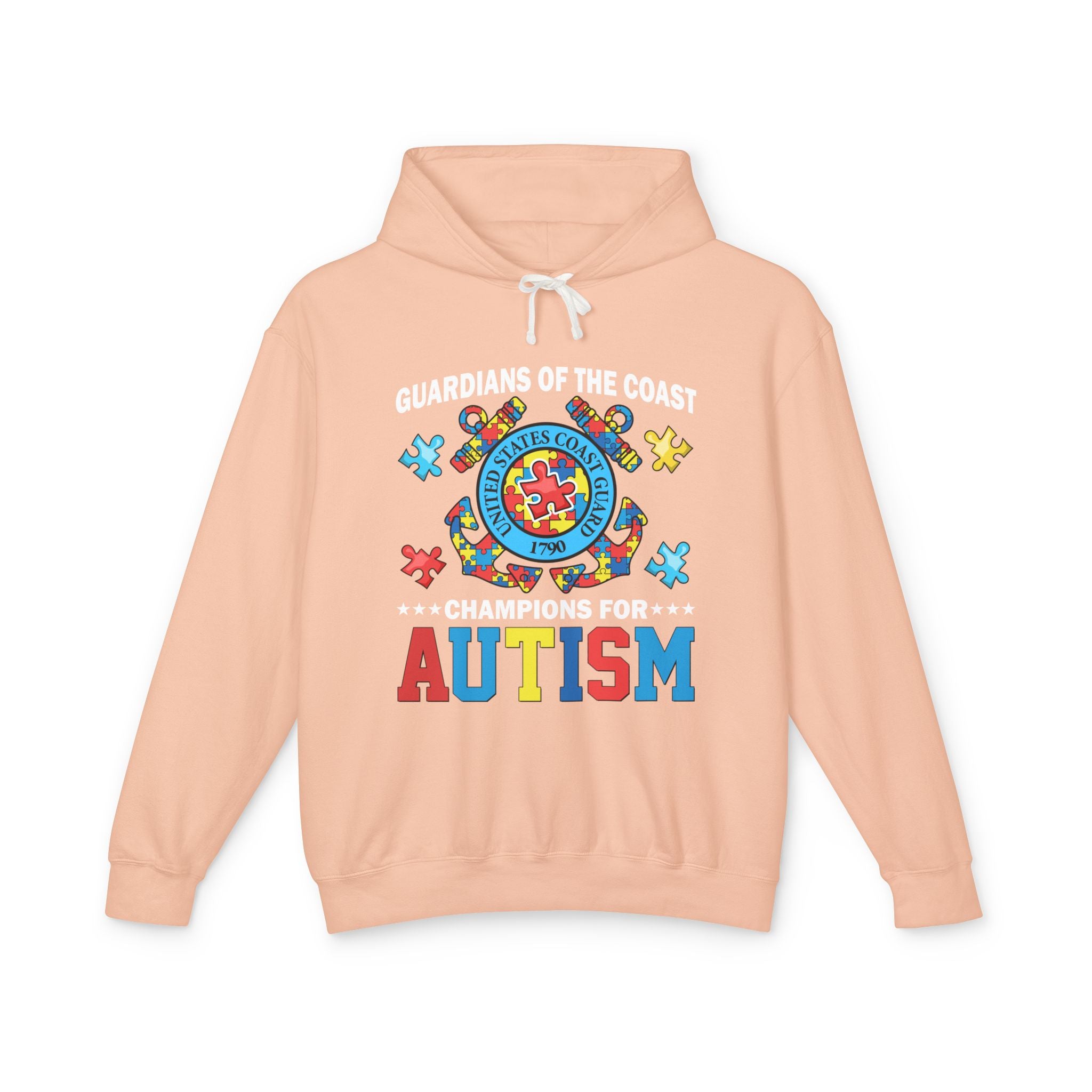 Guardian Of The Coast, Autism Awareness Adult Hoodie