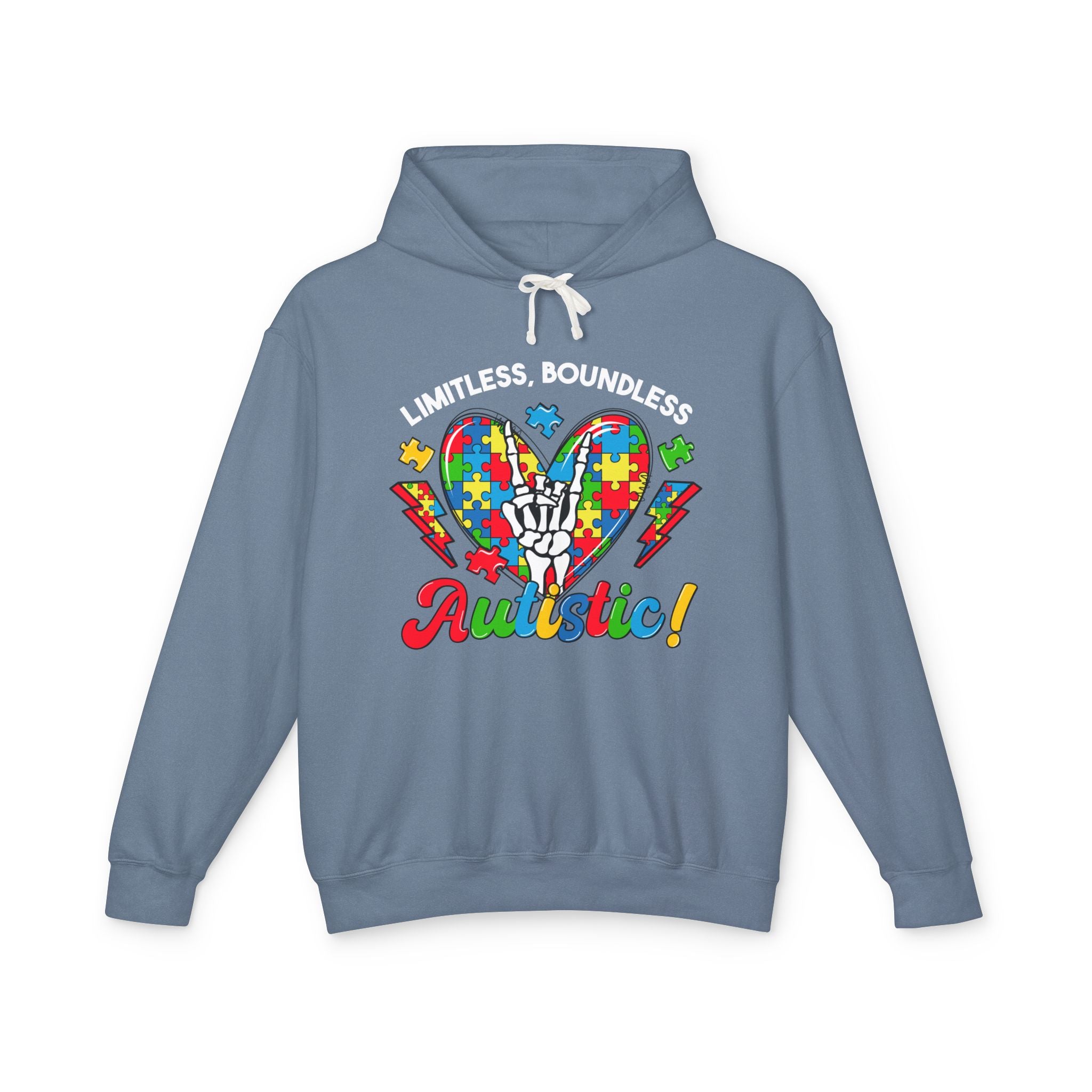 Limitless,Boundless Autistic, Autism Awareness Adult Hoodie