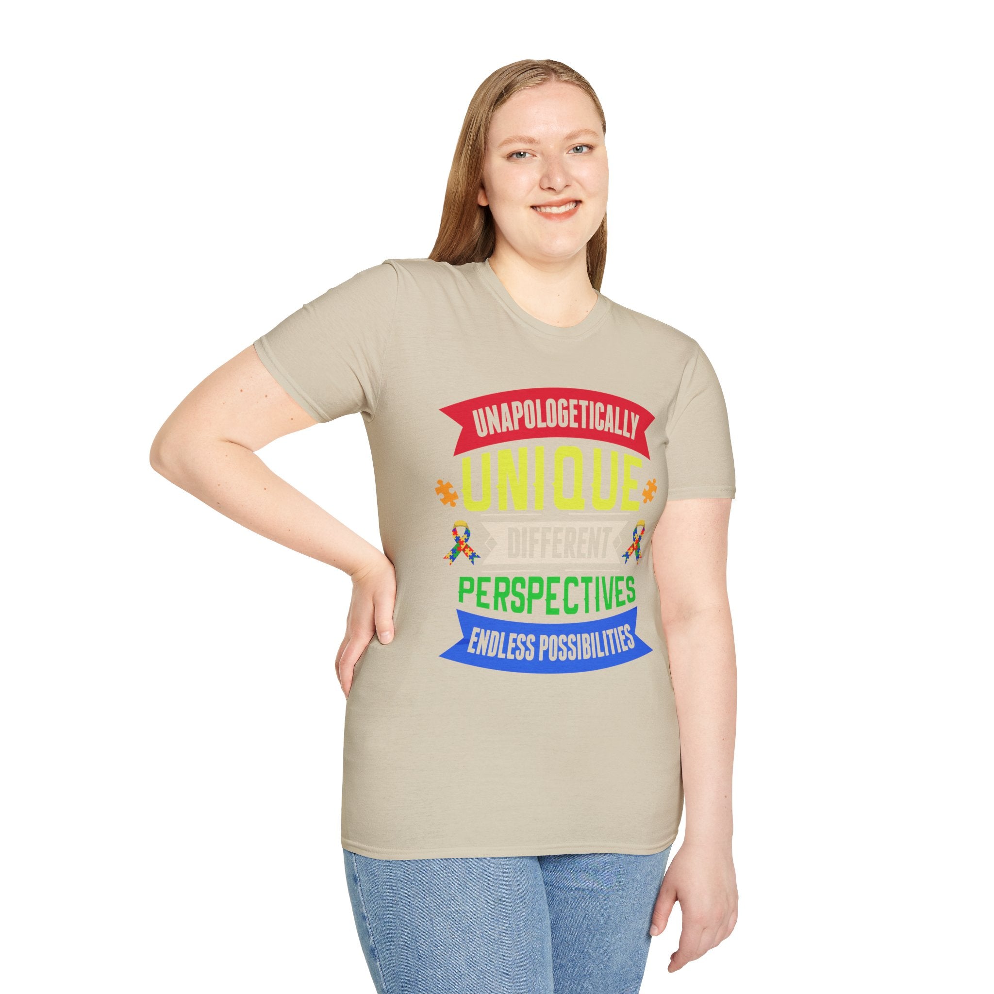 Unapologetically Unique Autism Awareness , Adult T-Shirt