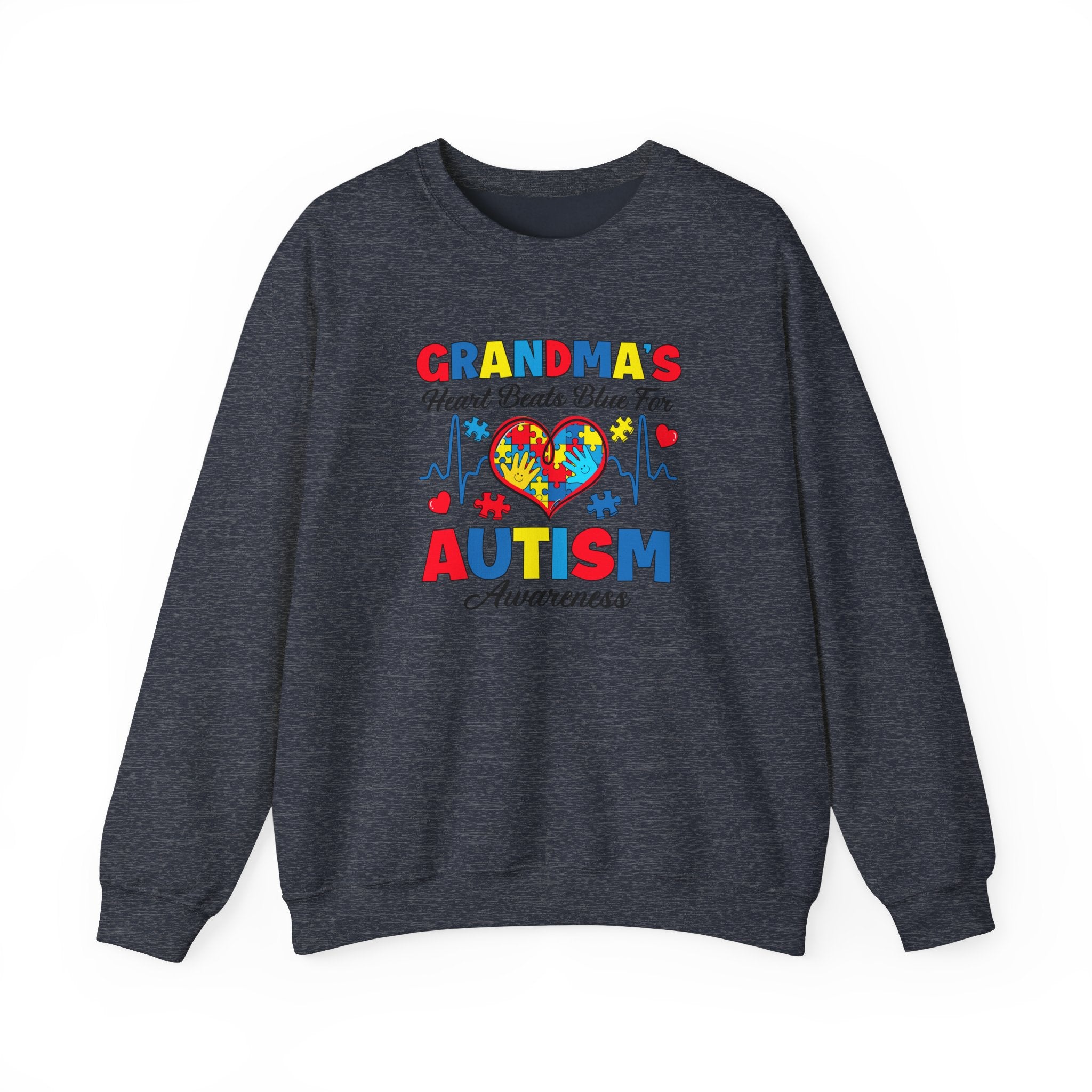 Grandma's Heart, Adult Crewneck Sweatshirt