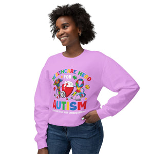 "Healthcare Hero Autism Awareness Sweatshirt – 'Healthcare