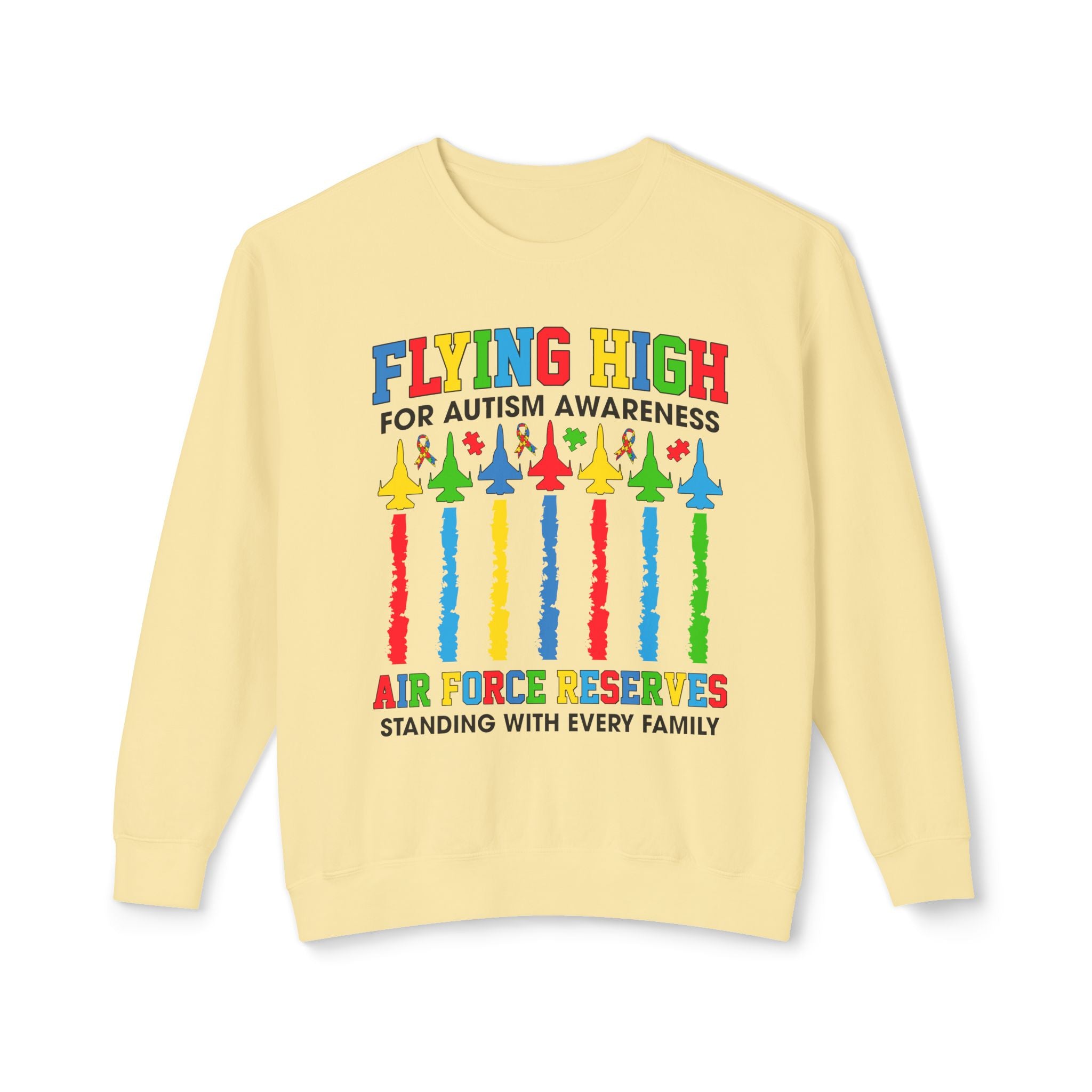 Air Force Autism Advocacy, Adult Unisex Crewneck Sweatshirt