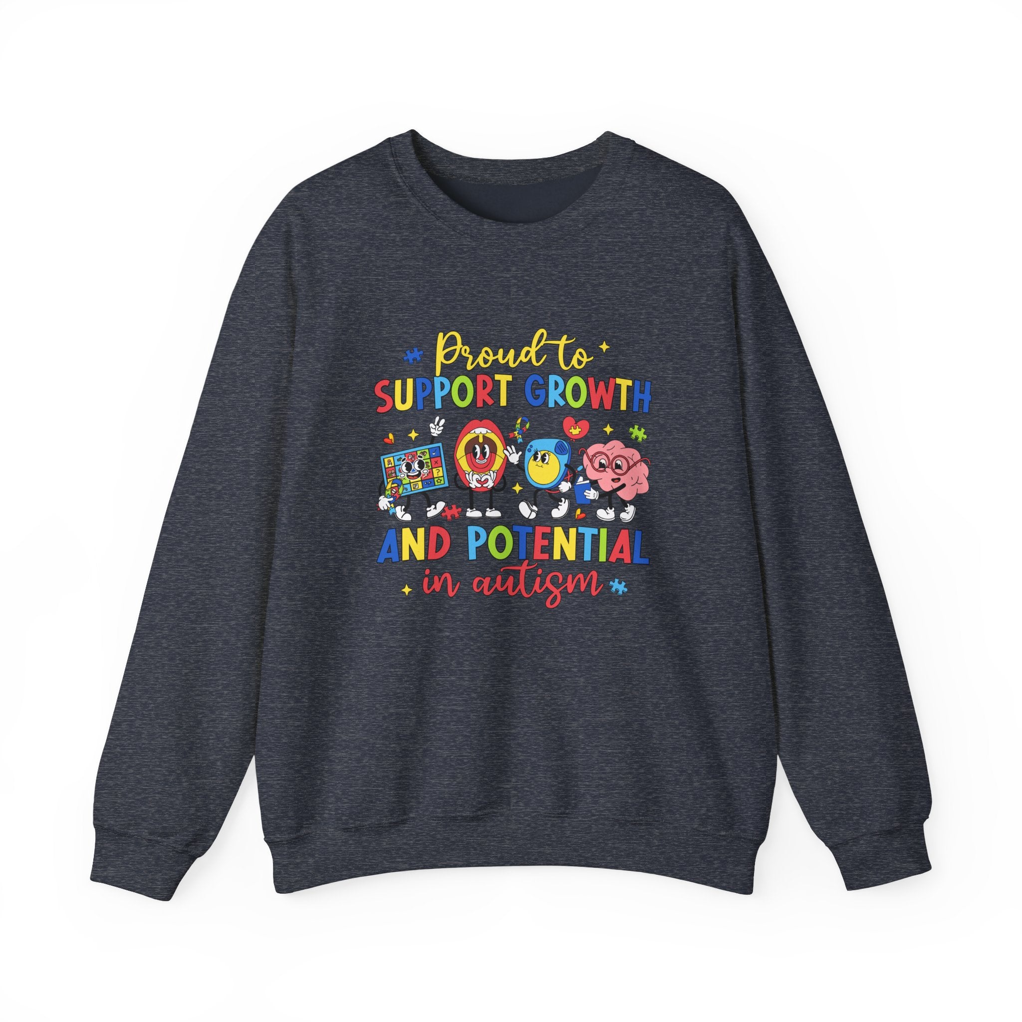 Nurturing Growth for Autism Awareness, Adult Sweatshirt