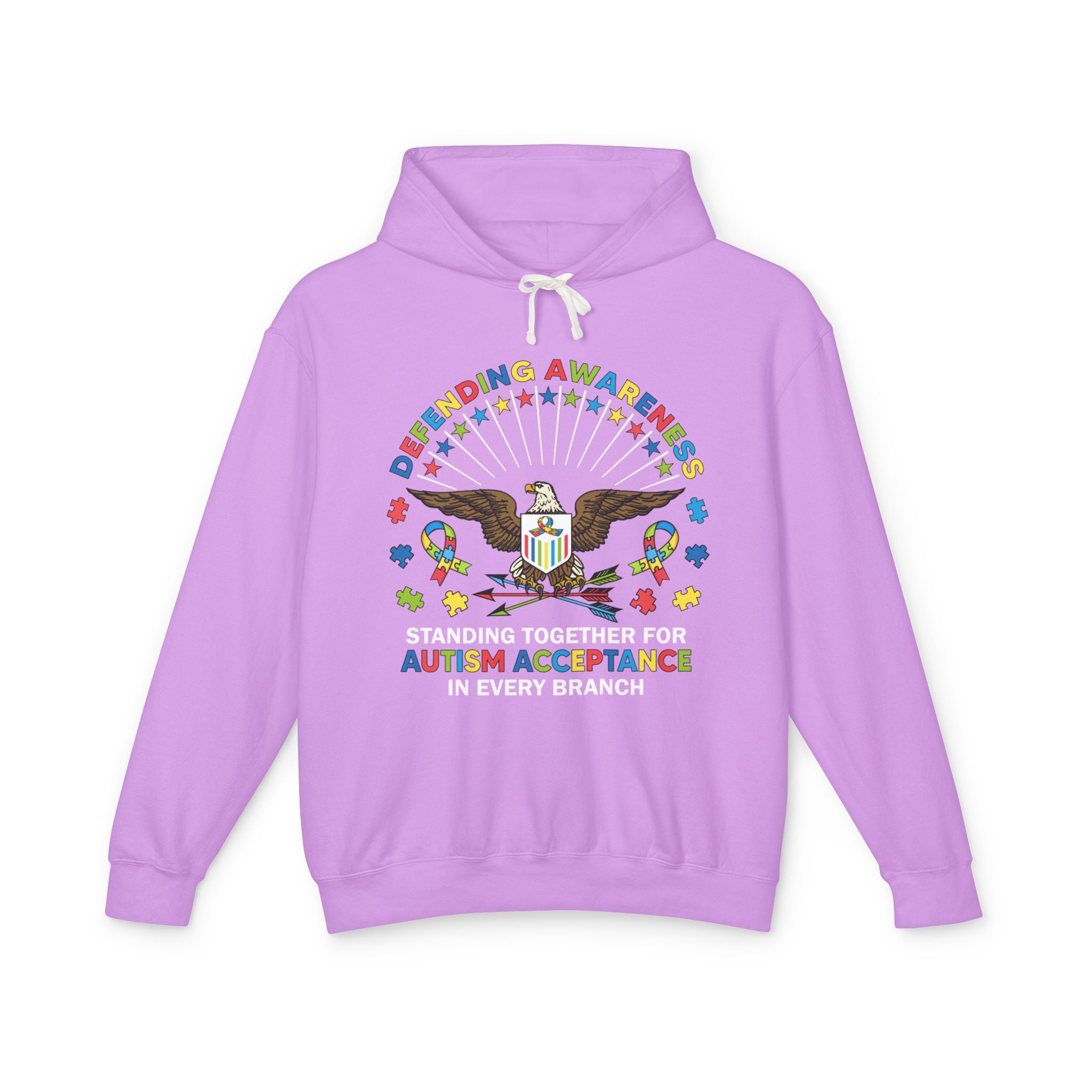 Defending Awareness, Autism Awareness Adult Hoodie