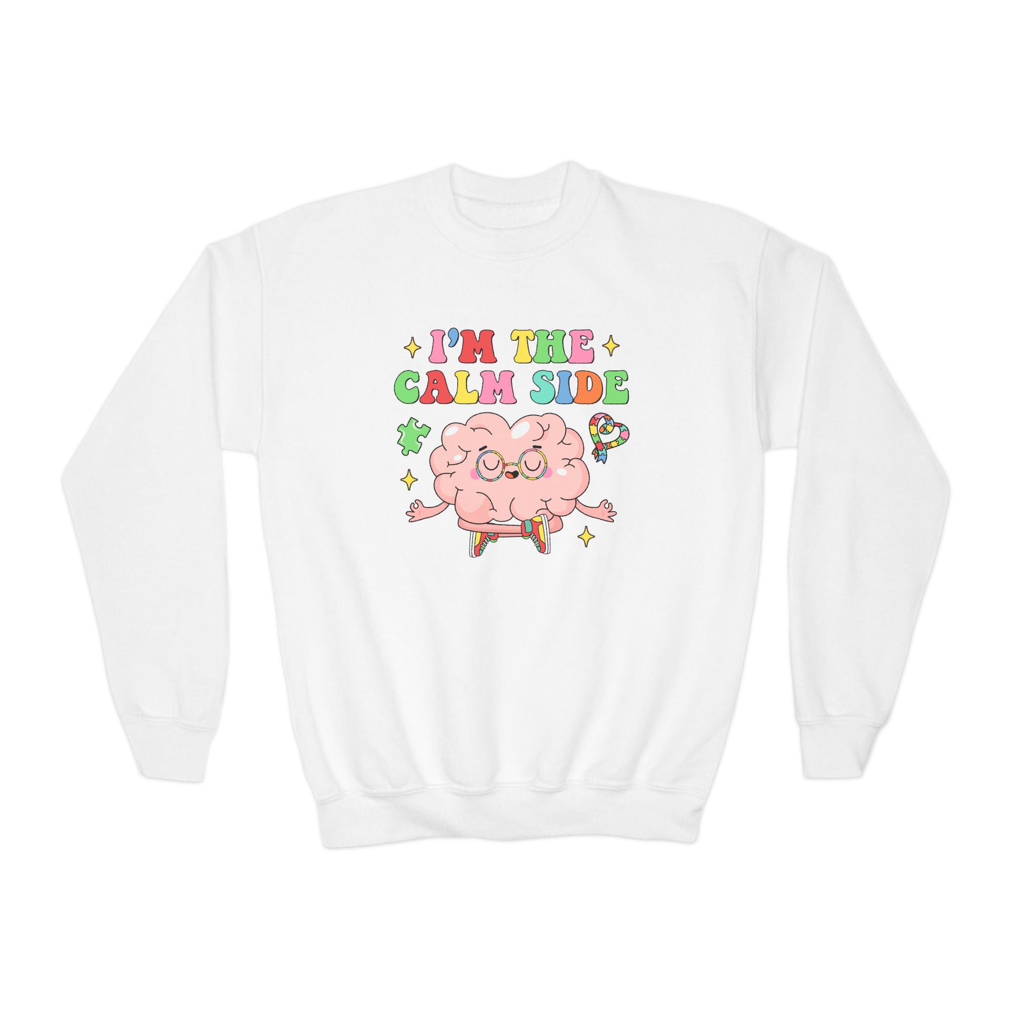 I Am The Calm Side, Youth Crewneck Sweatshirt