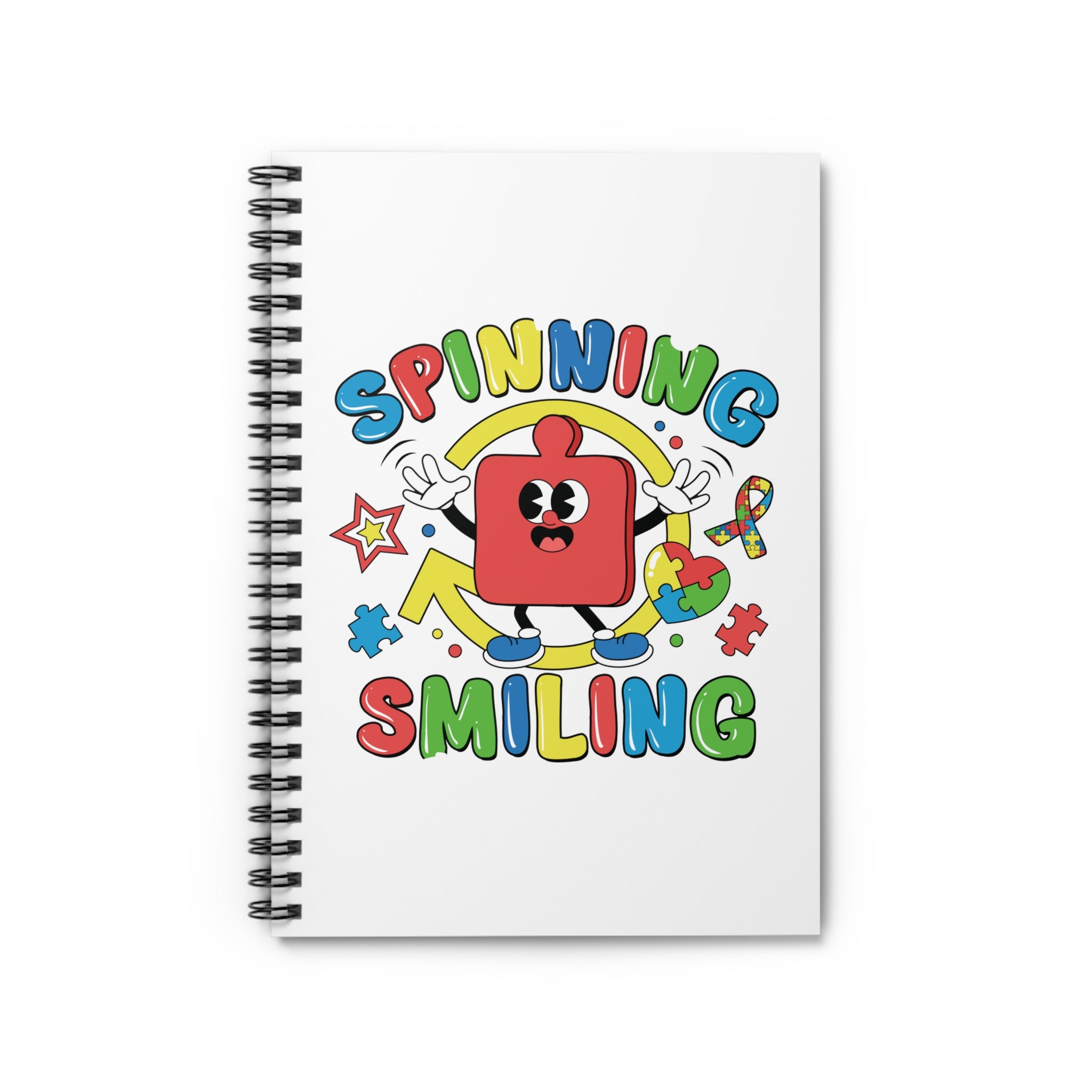 Spinning Smiling Spiral Notebook - Ruled Line