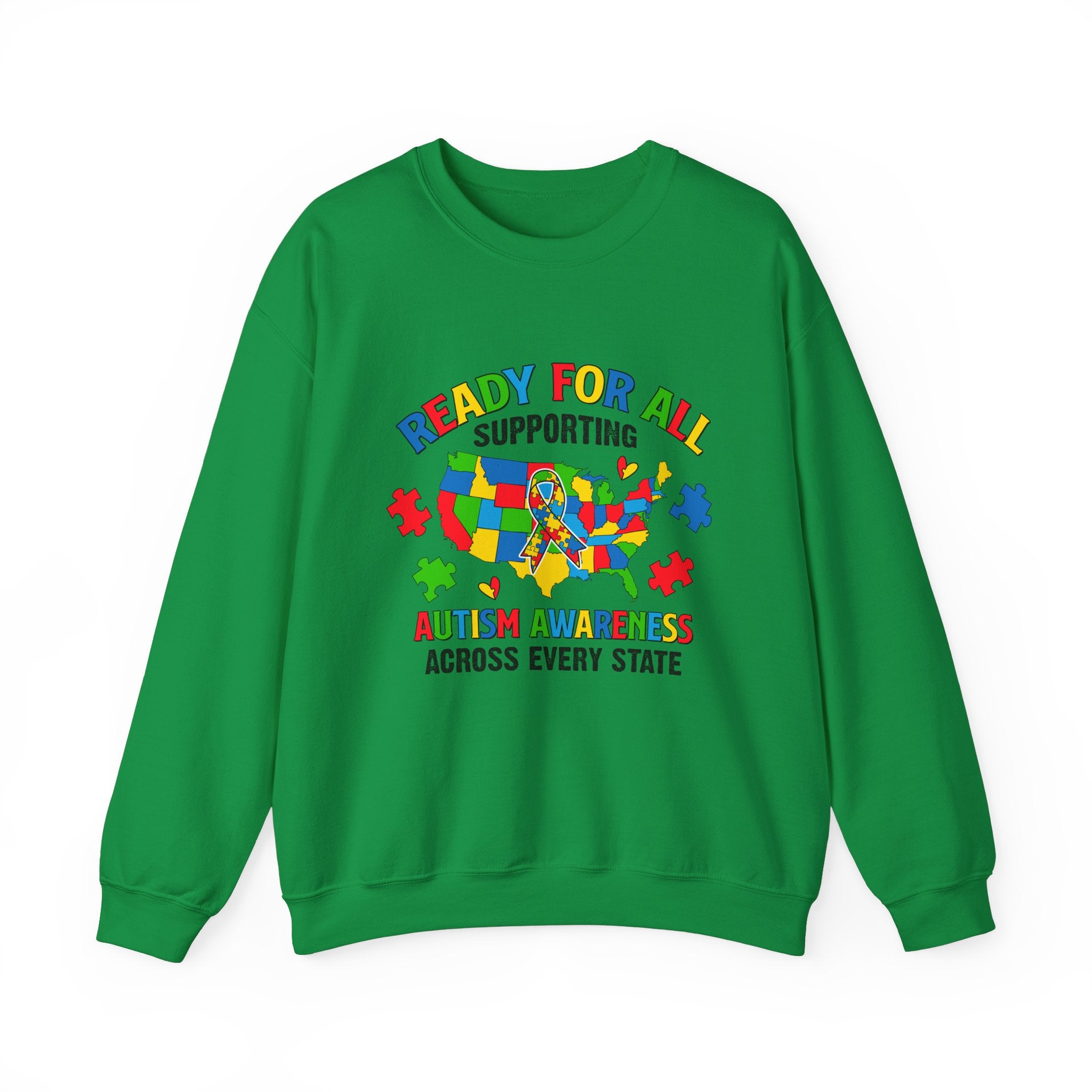 Ready for All, Autism Awareness Adult Sweatshirt