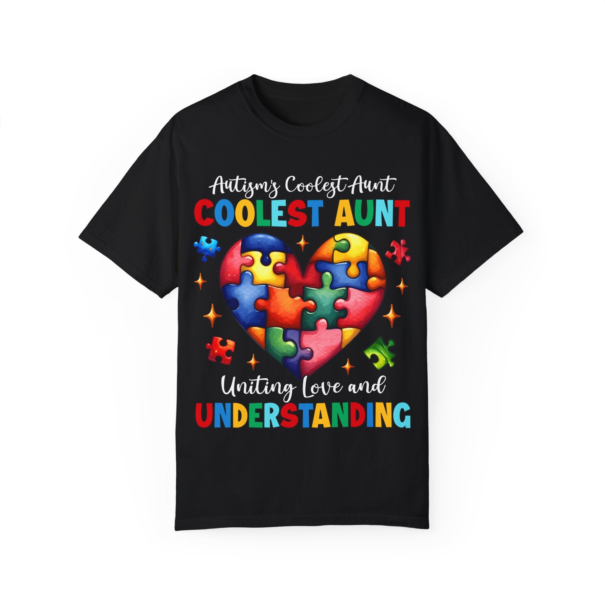 Autism’s Coolest Auntie Adult T-Shirt | Autism Awareness for Aunts, Sisters & Family