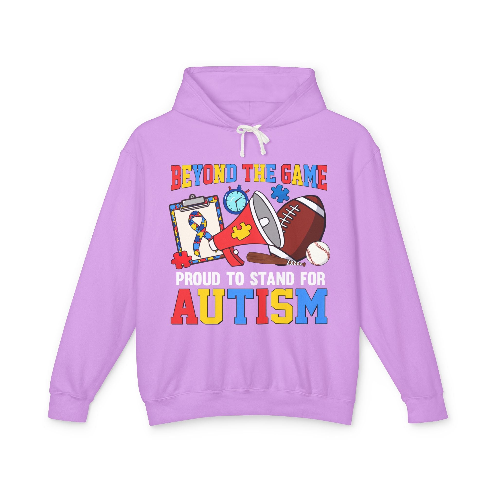 Beyond the Game, Proud to Stand for Autism, Autism Awareness Adult Hoodie