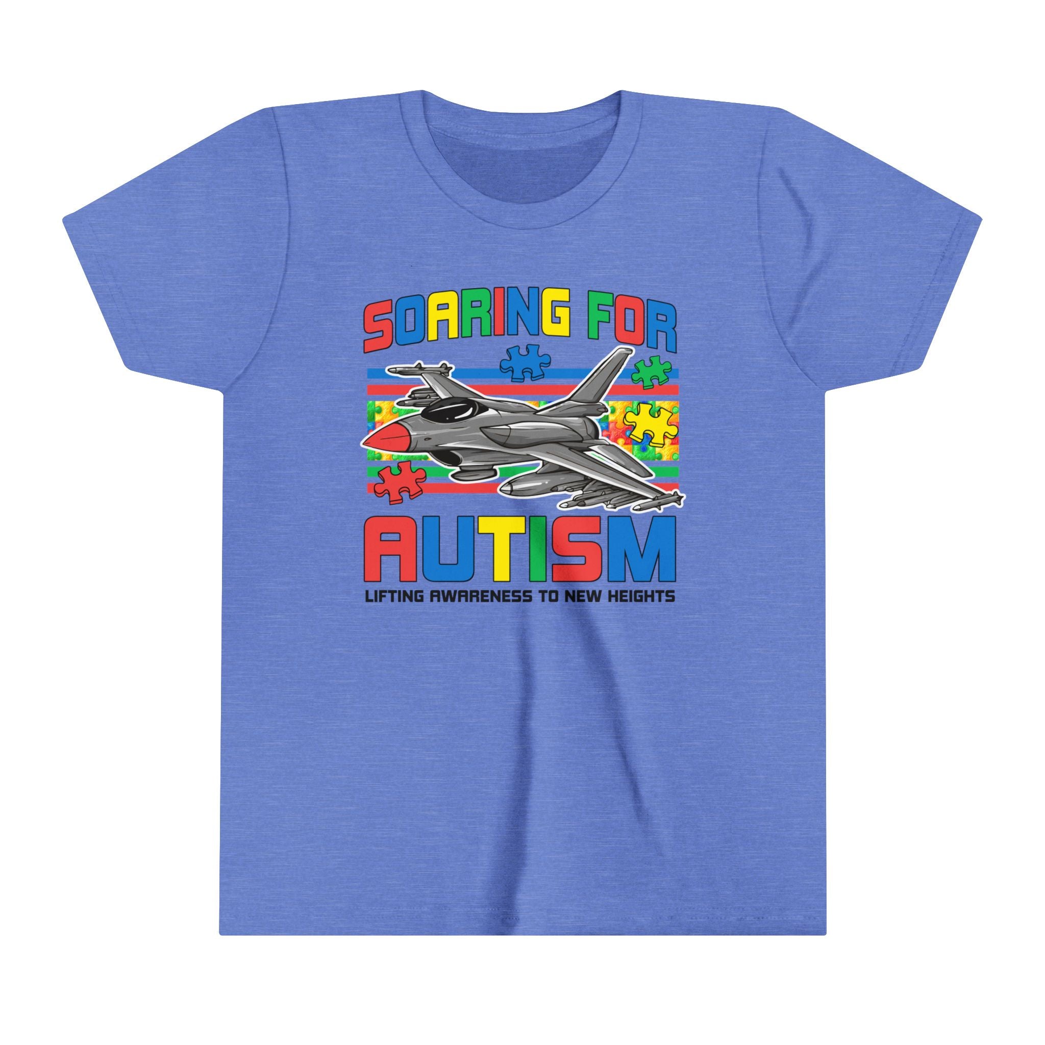 Soaring for Autism Awareness Children's T-Shirt | Airforce-Inspired Autism Support Tee