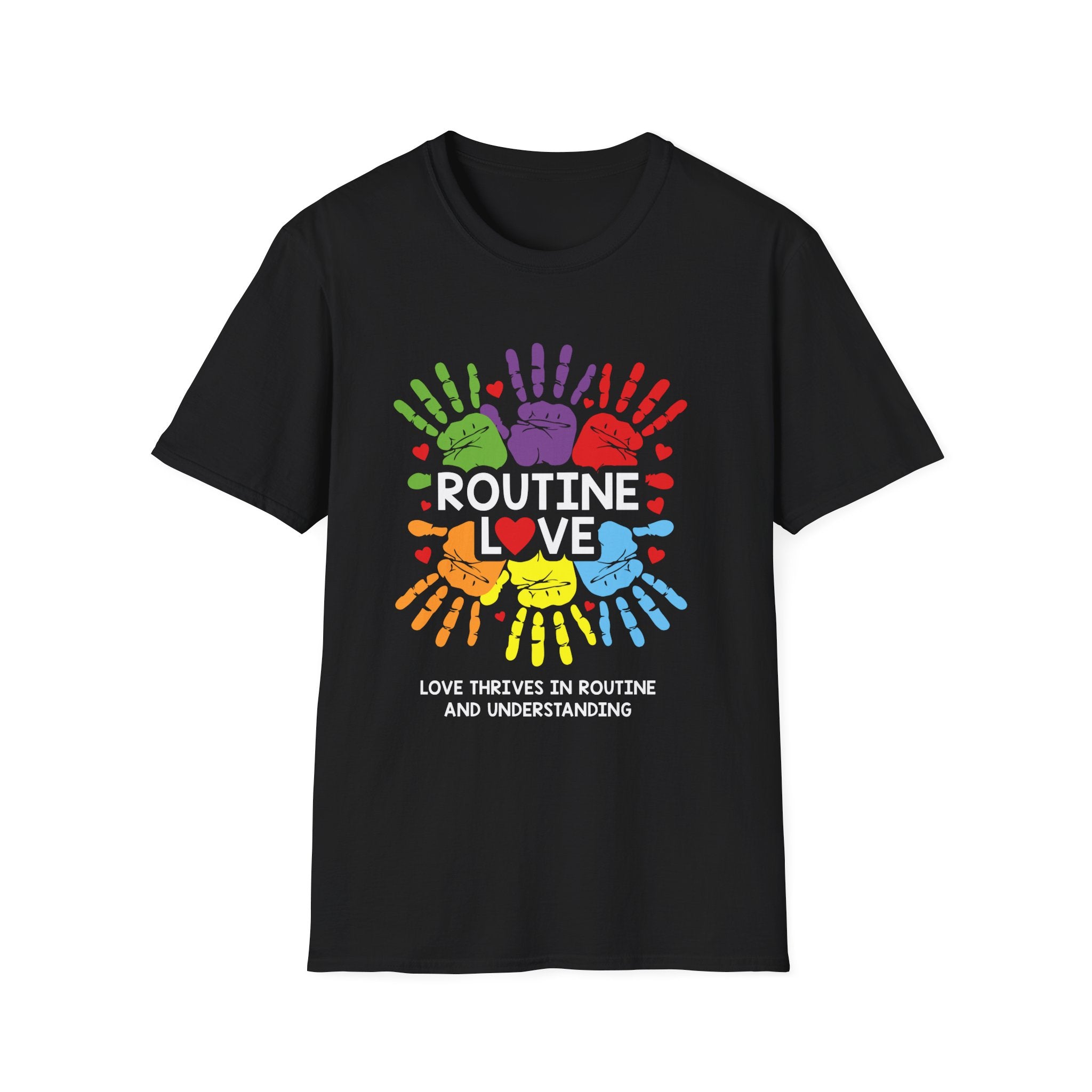 Routine love Autism Awareness , Adult T-Shirt