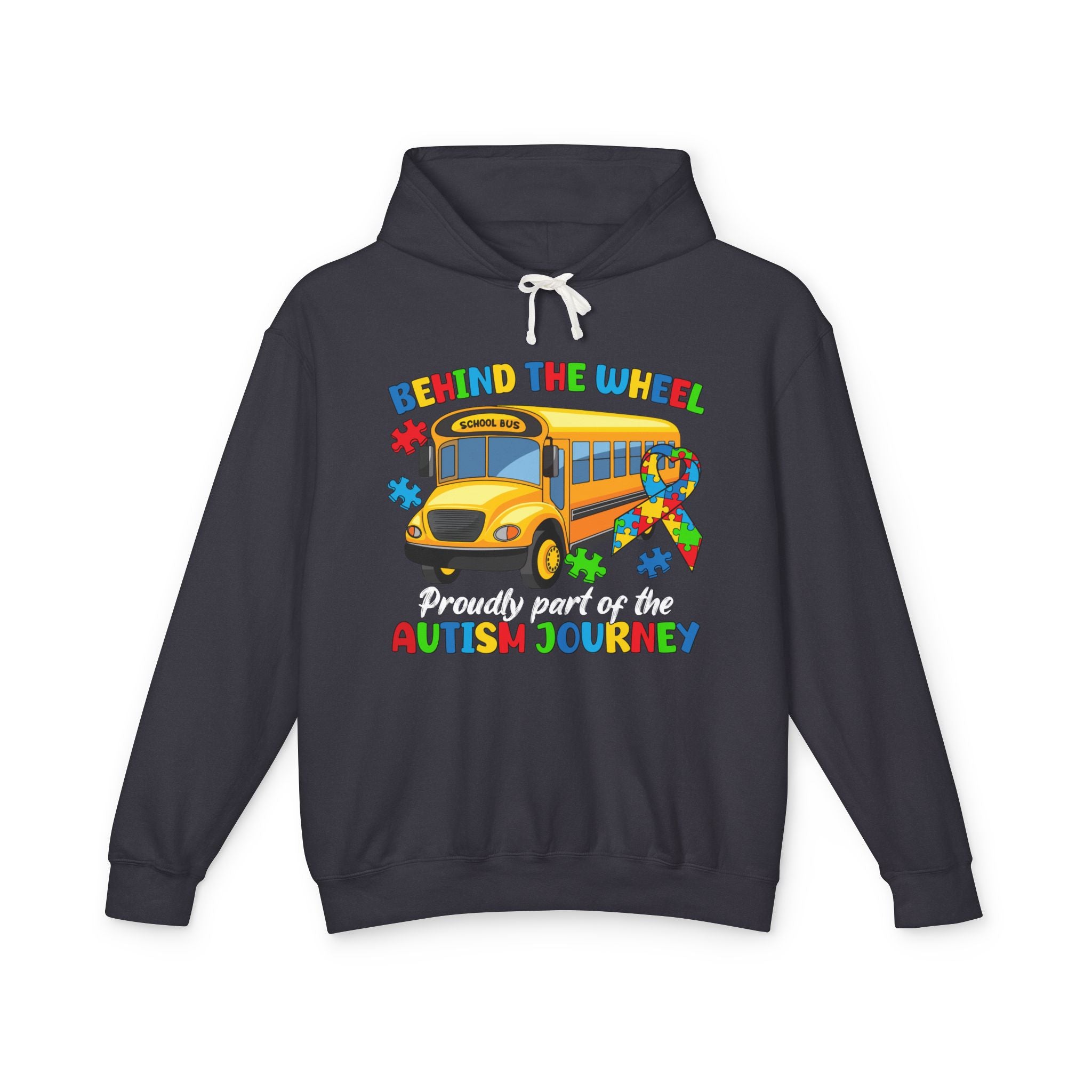 Behind the Wheel, Proudly Part of the Journey, Autism Awareness Adult Hoodie