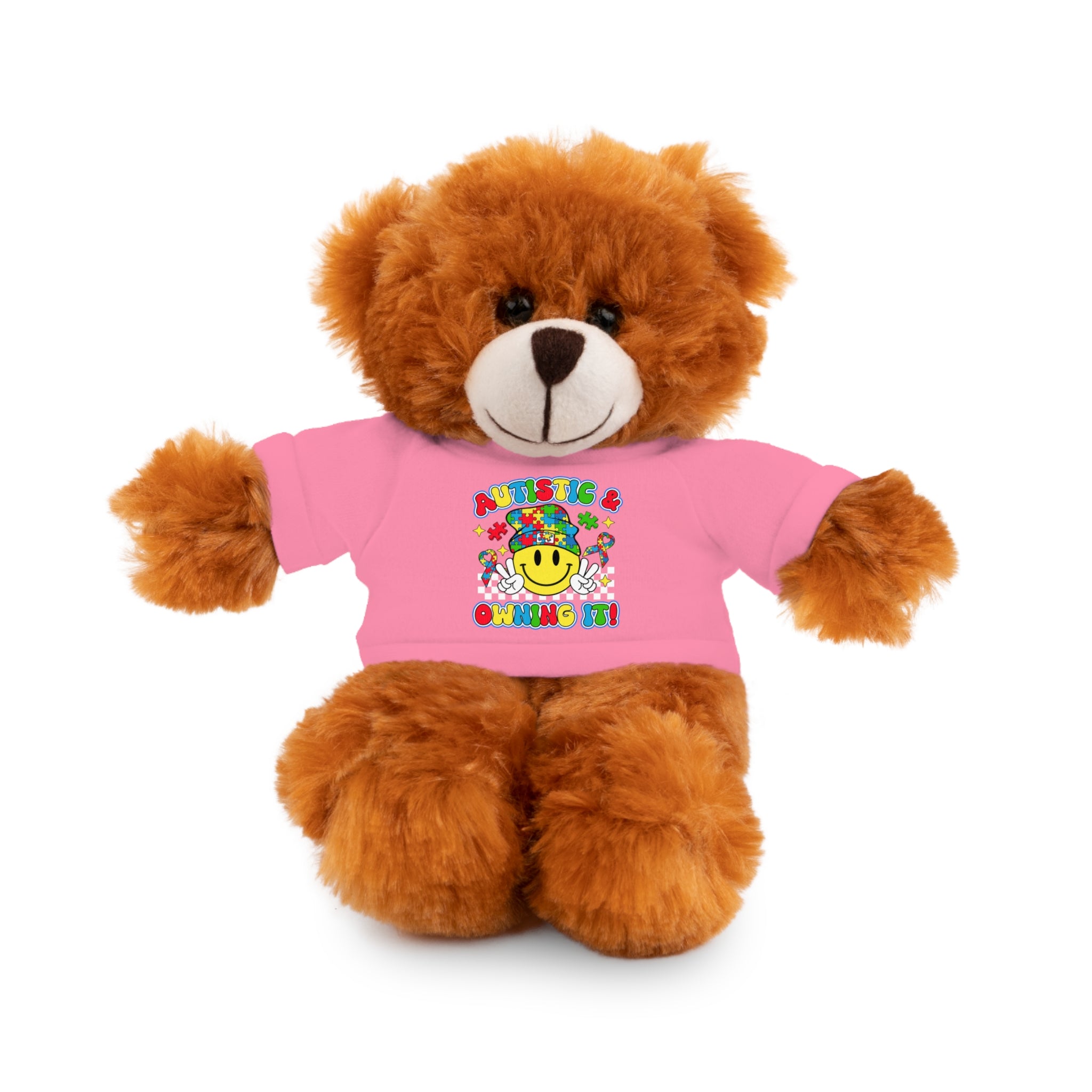 Autistic, Austim Stuffed Teddy Bear with Tee