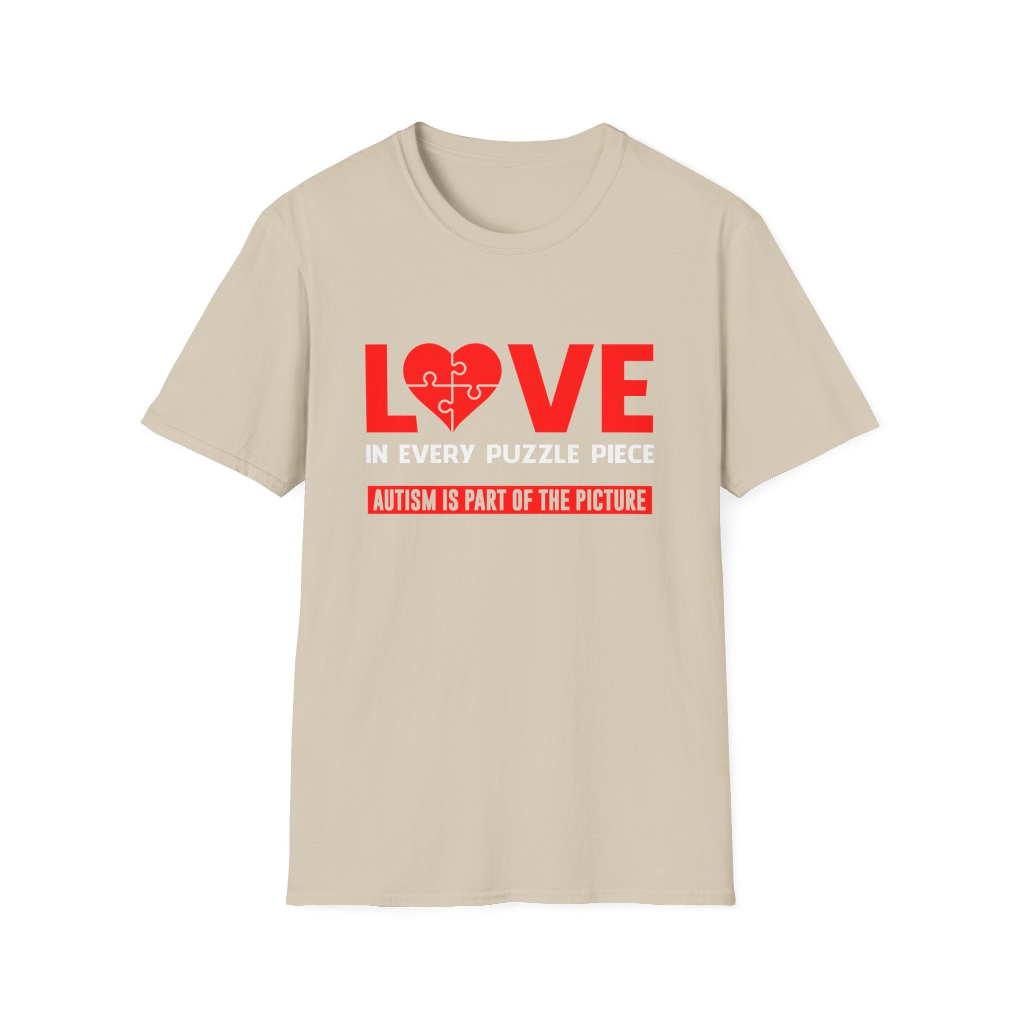 Love in every puzzle Autism Awareness , Adult T-Shirt