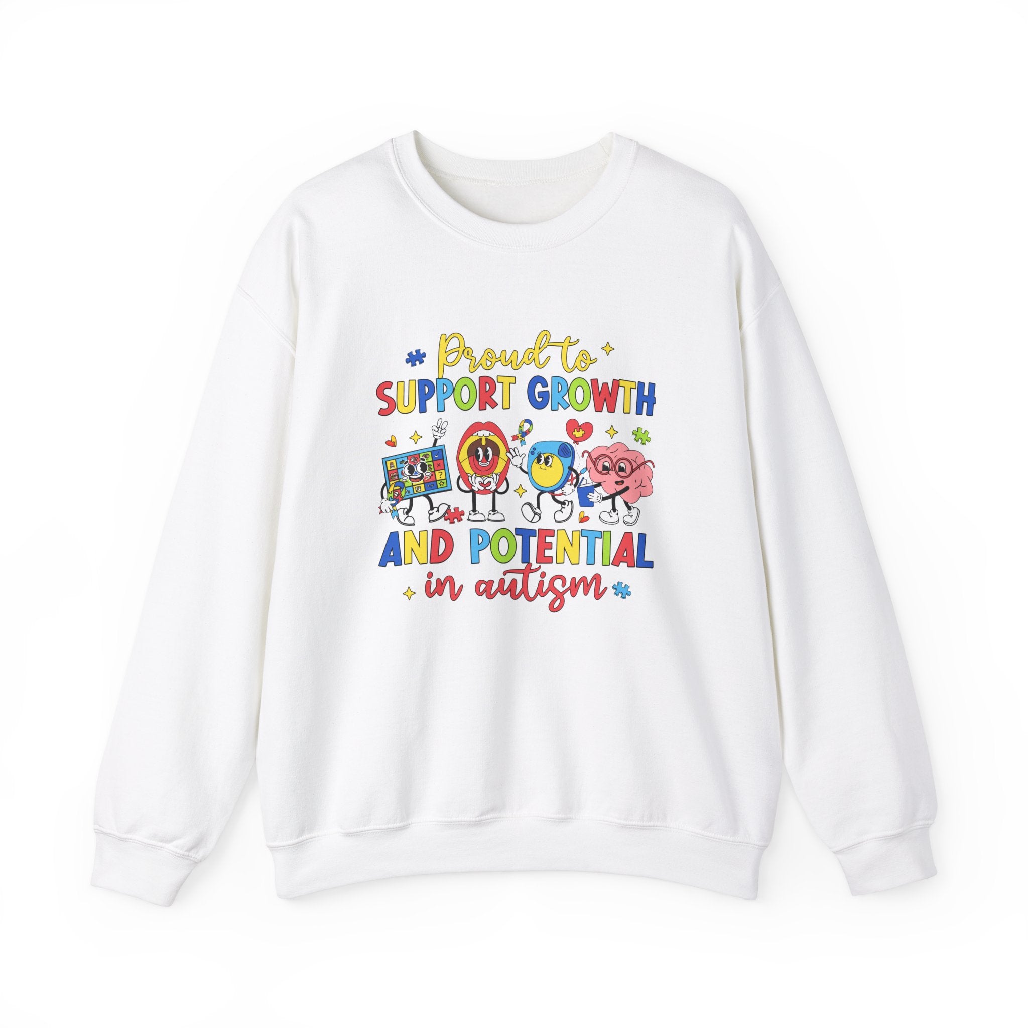 Nurturing Growth for Autism Awareness, Adult Sweatshirt