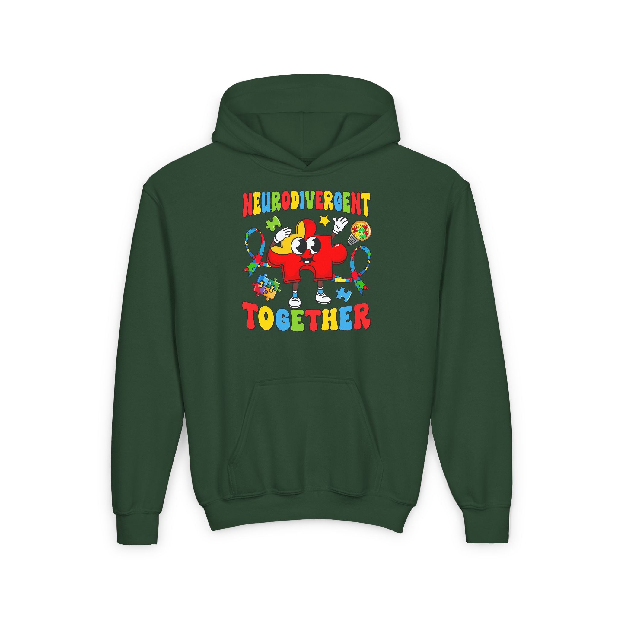 Neurodivergent Together, Youth Hoodie