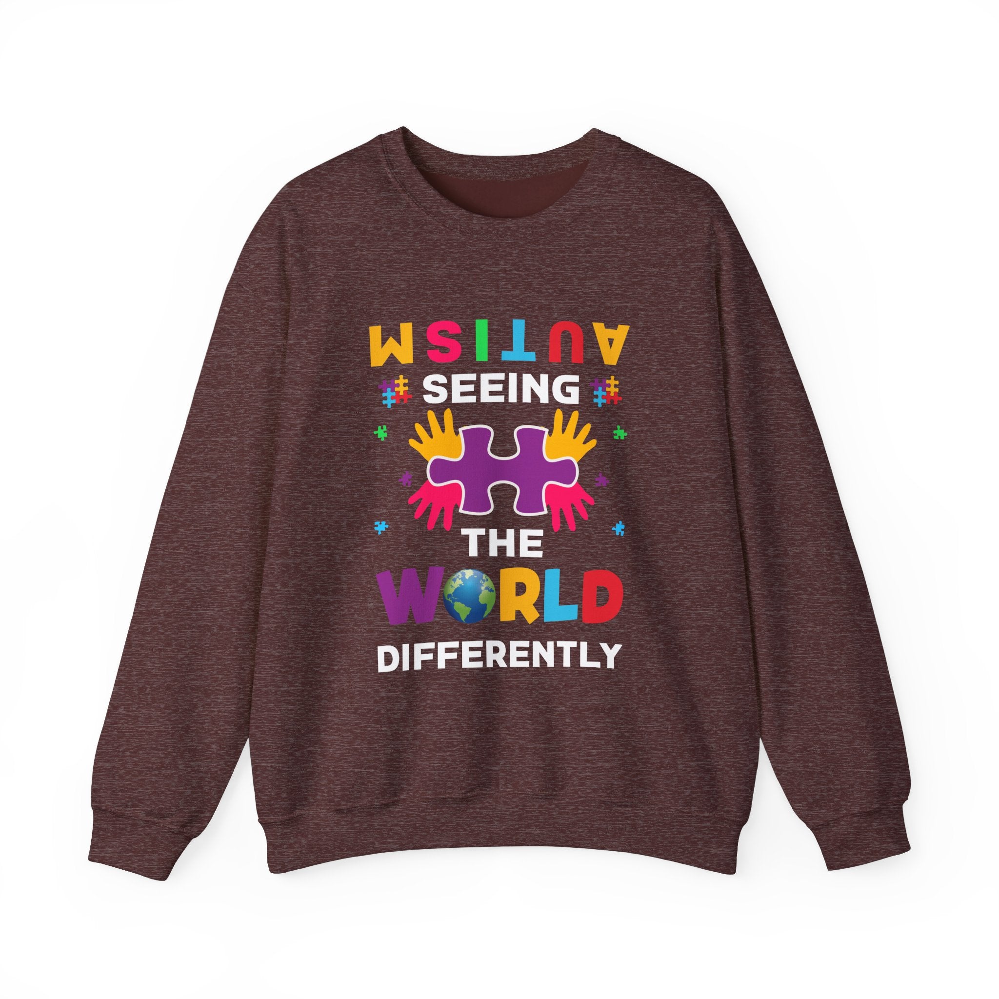 Seeing the World Differently, Autism Awareness Adult Sweatshirt