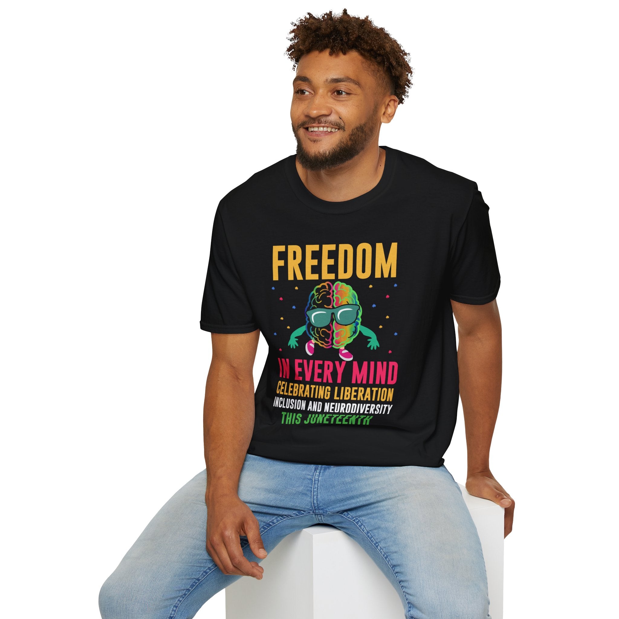 Freedom in Every mind Autism Awareness , Adult T-Shirt