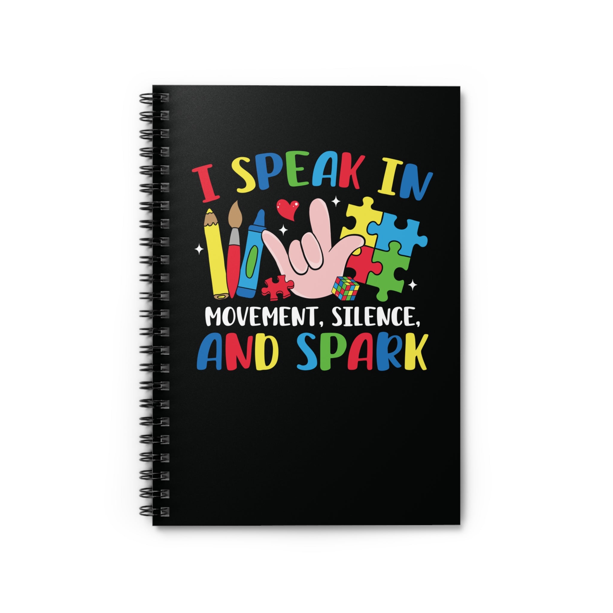 I Speak In Spiral Notebook - Ruled Line