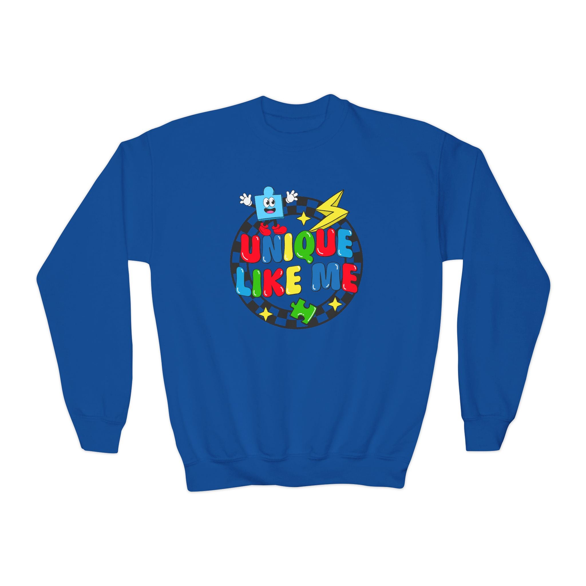 Unique Like Me, Youth Crewneck Sweatshirt