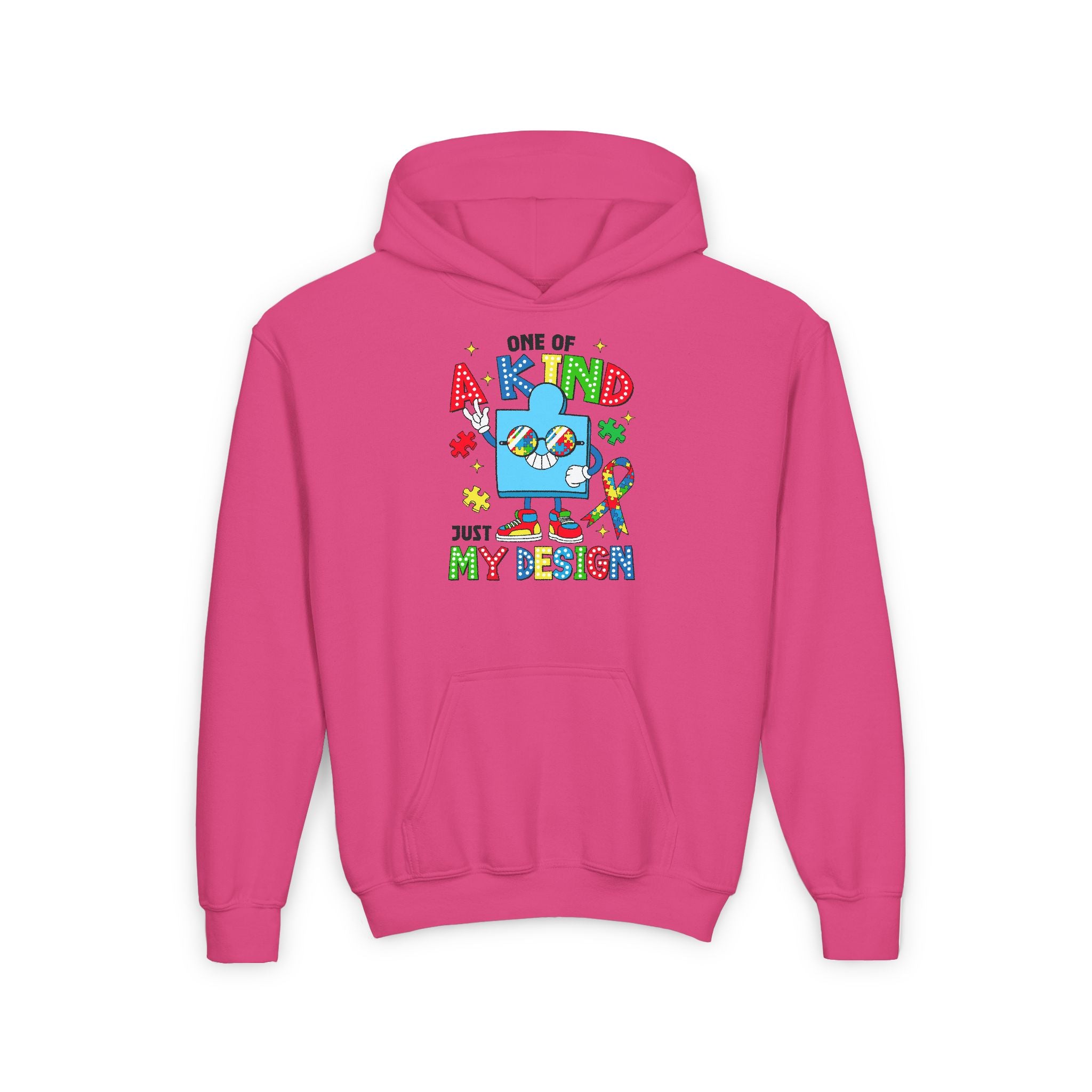 One of a Kind Just My Design, Autism Awareness Youth Hoodie