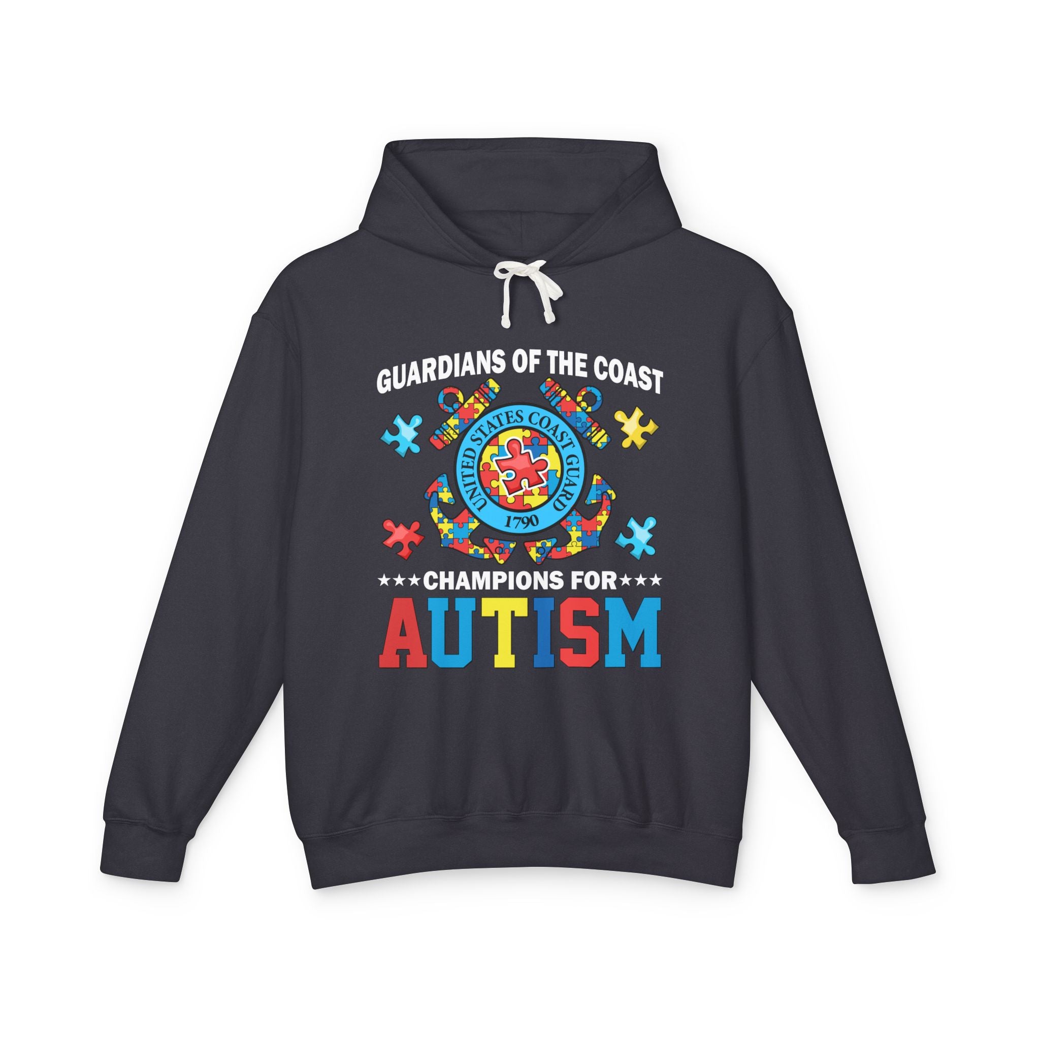 Guardian Of The Coast, Autism Awareness Adult Hoodie