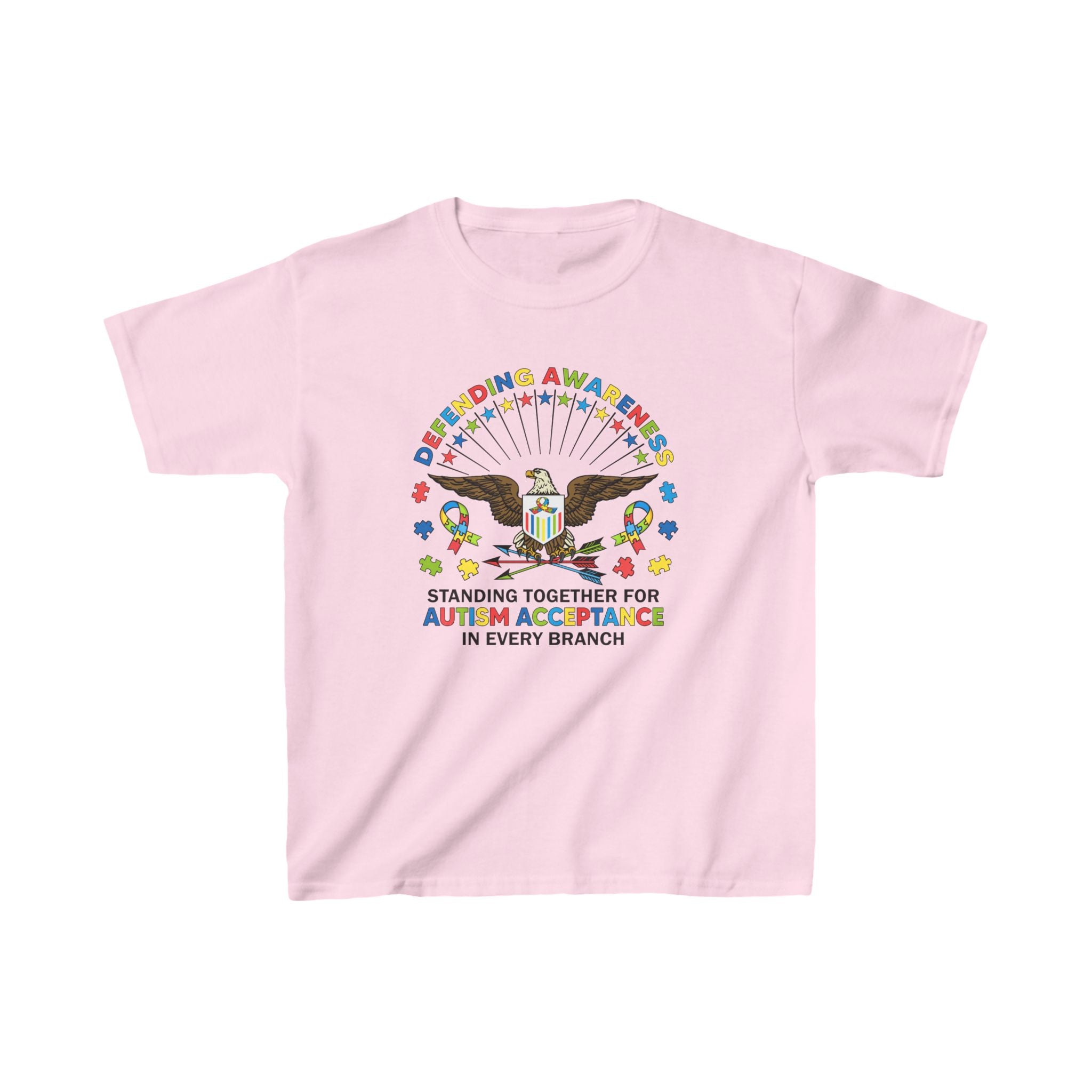 Defending Awareness, Unisex Children's T-Shirt | Autism Awareness in Every U.S. Military Branch