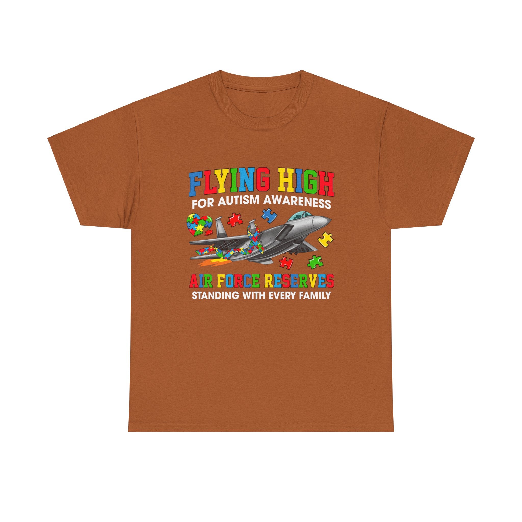 Flying High for Autism Awareness Adult T-Shirt | Airforce Reserves Support Tee