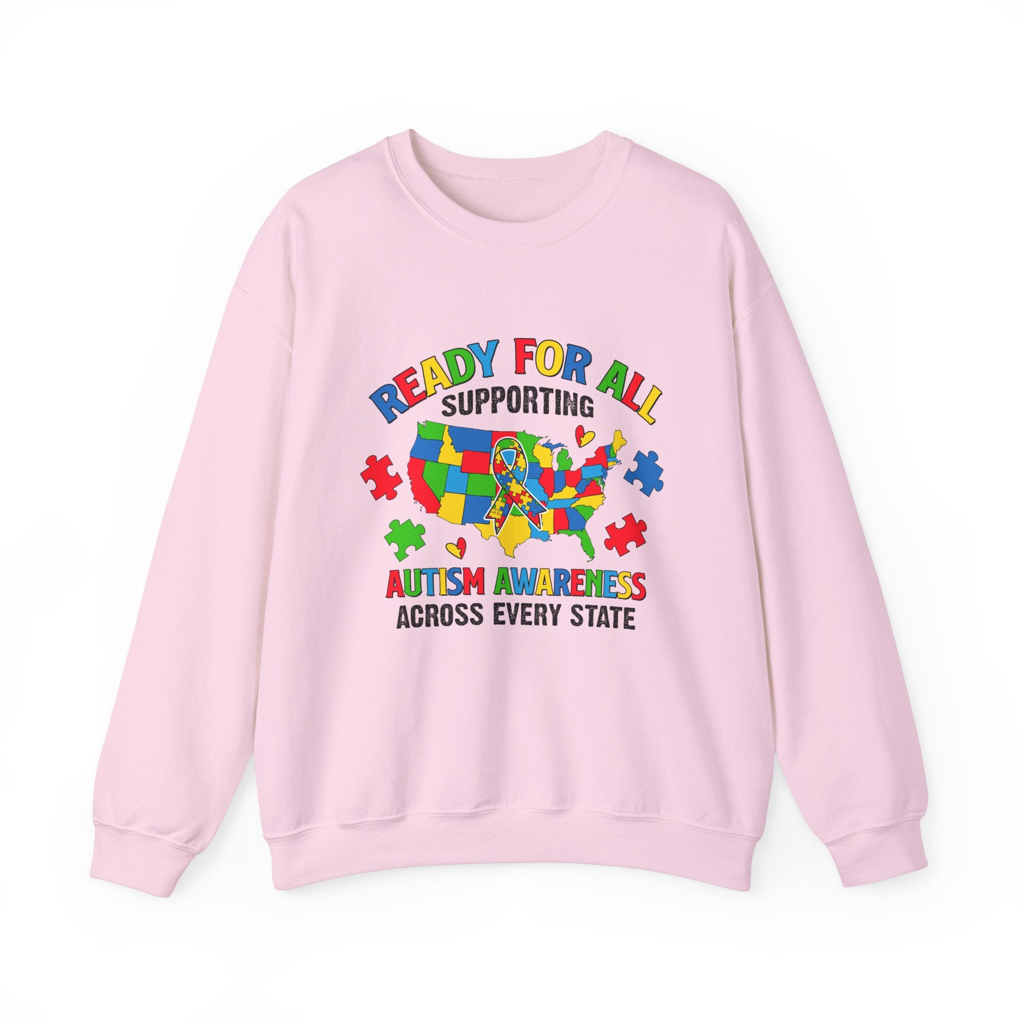 Ready for All, Autism Awareness Adult Sweatshirt