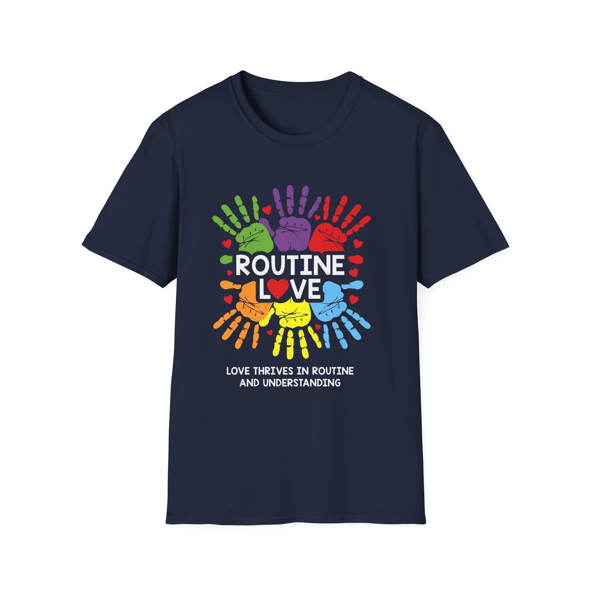 Routine love Autism Awareness , Adult T-Shirt