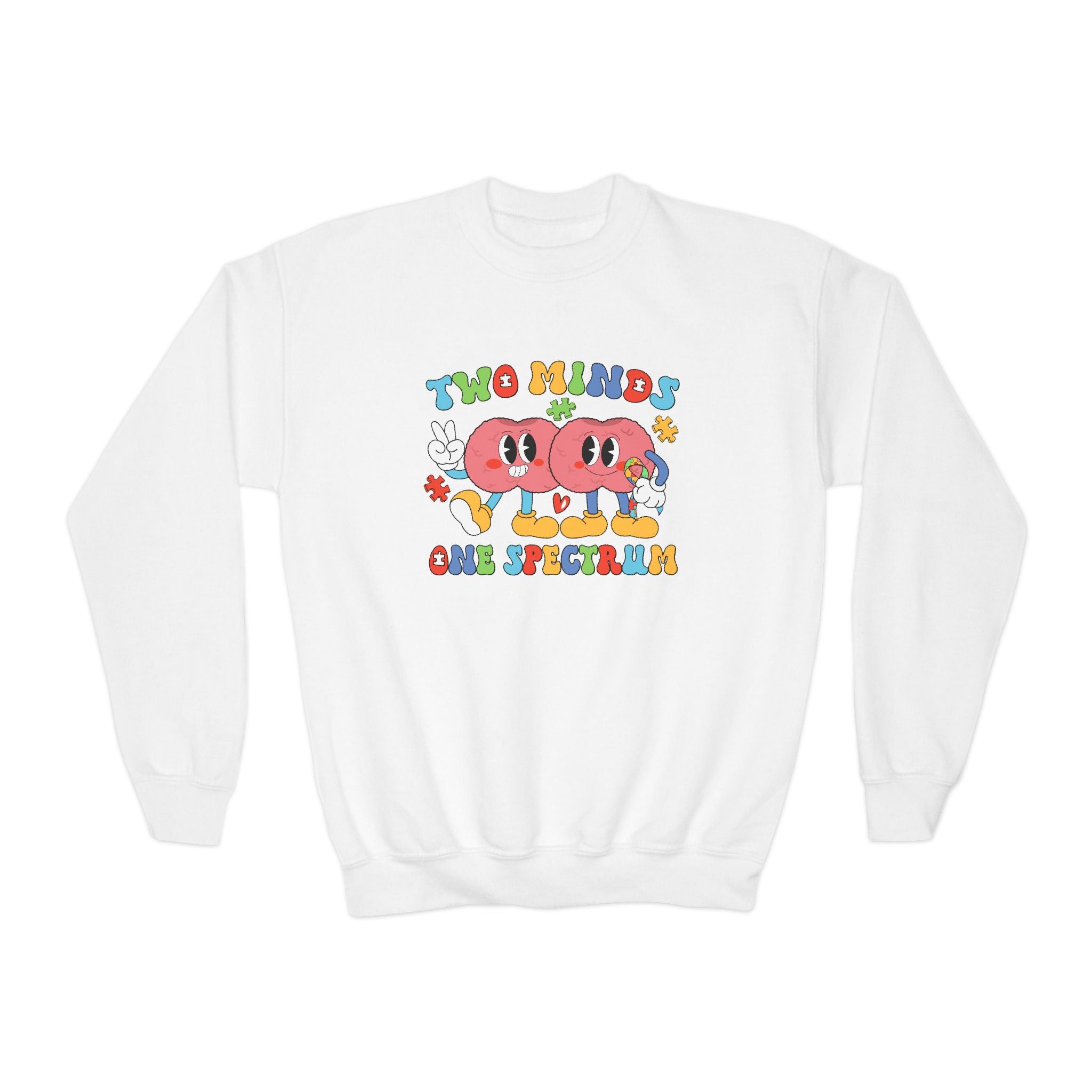 Two Minds One Spectrum, Youth Crewneck Sweatshirt