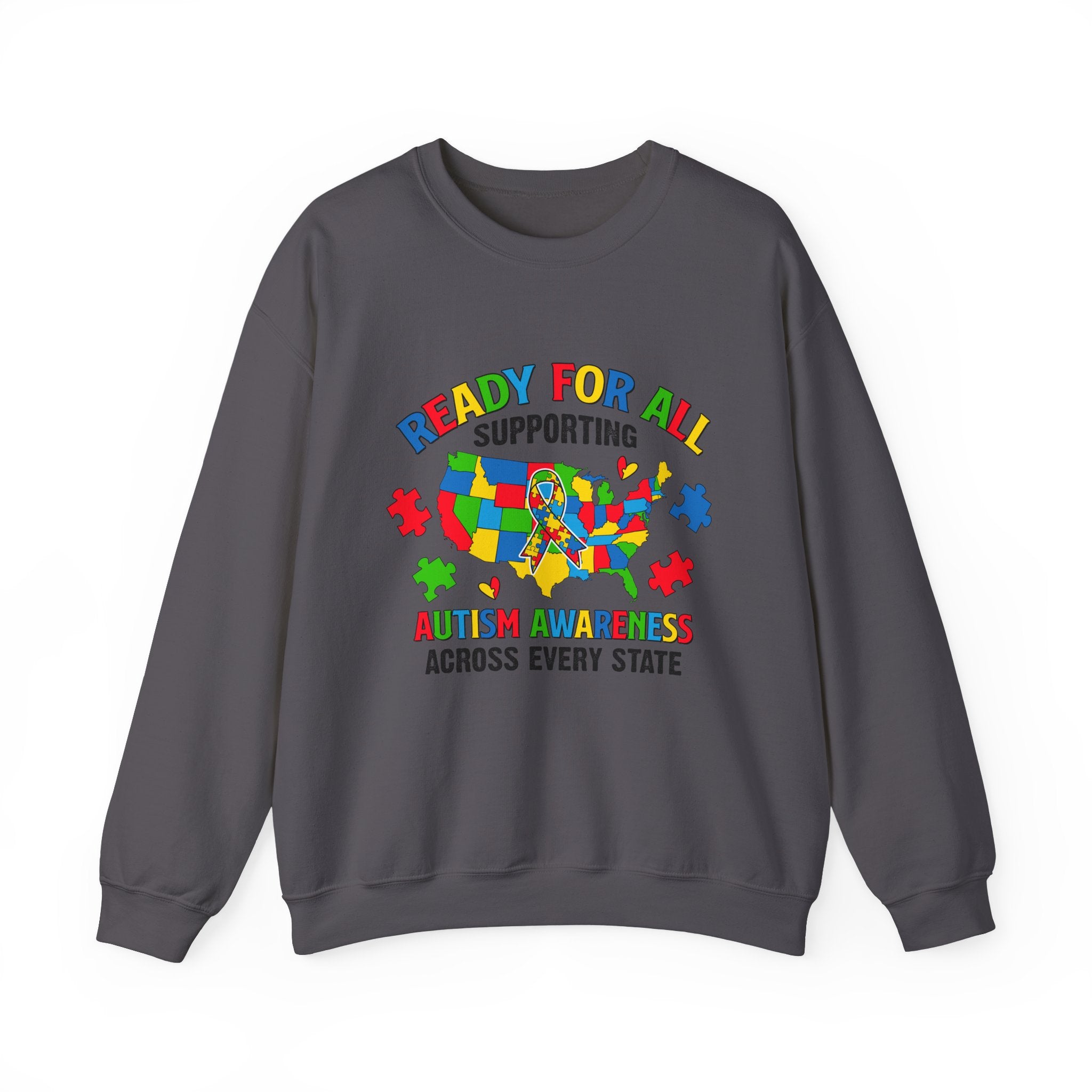 Ready for All, Autism Awareness Adult Sweatshirt