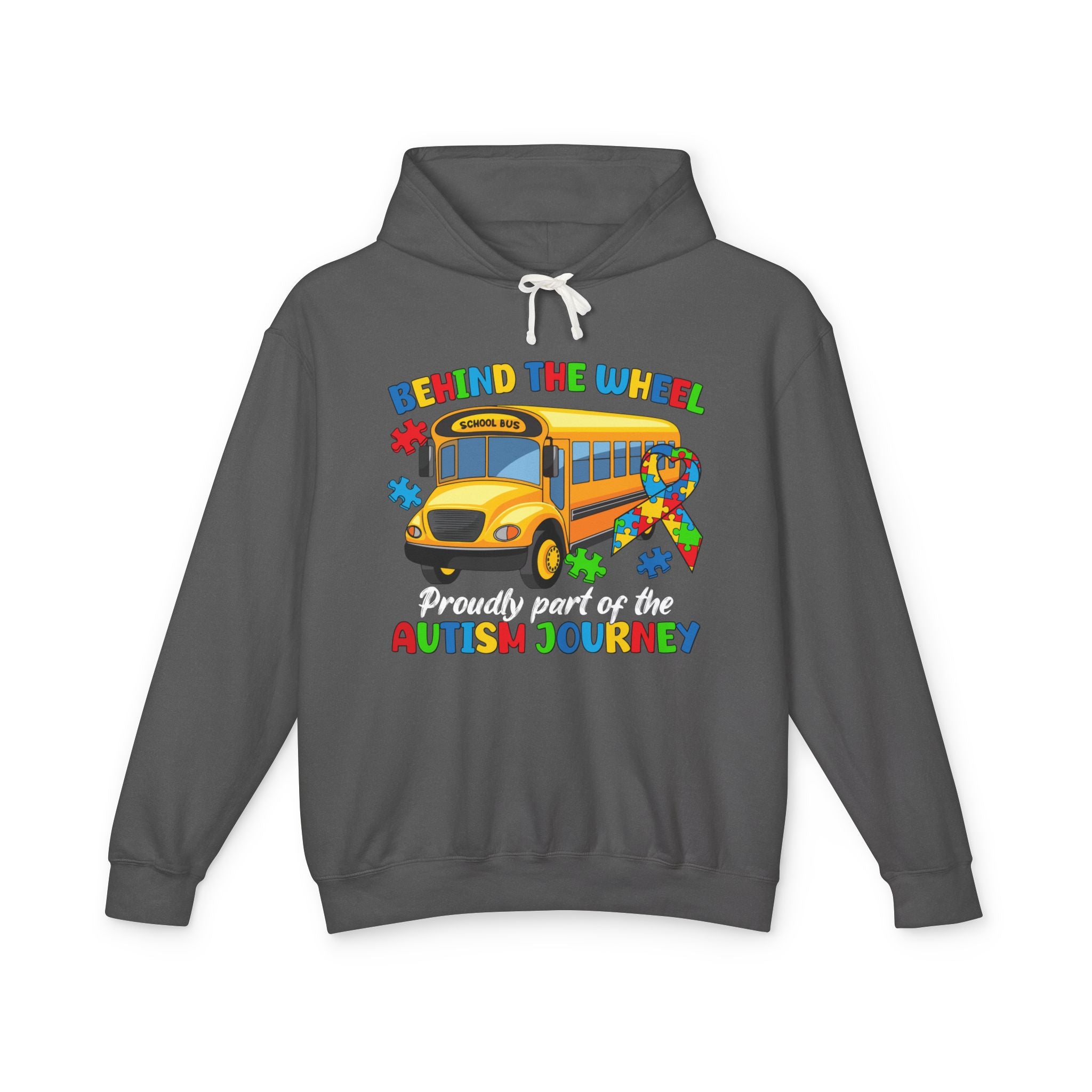 Behind the Wheel, Proudly Part of the Journey, Autism Awareness Adult Hoodie