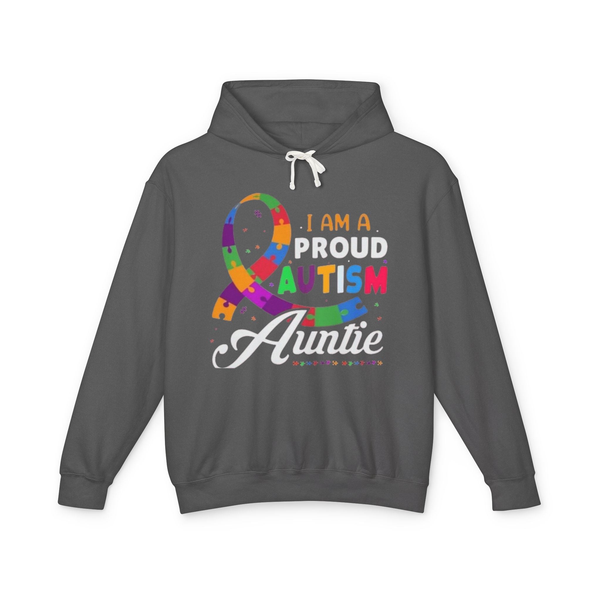 Proud Autism Auntie, Autism Awareness Adult Hoodie