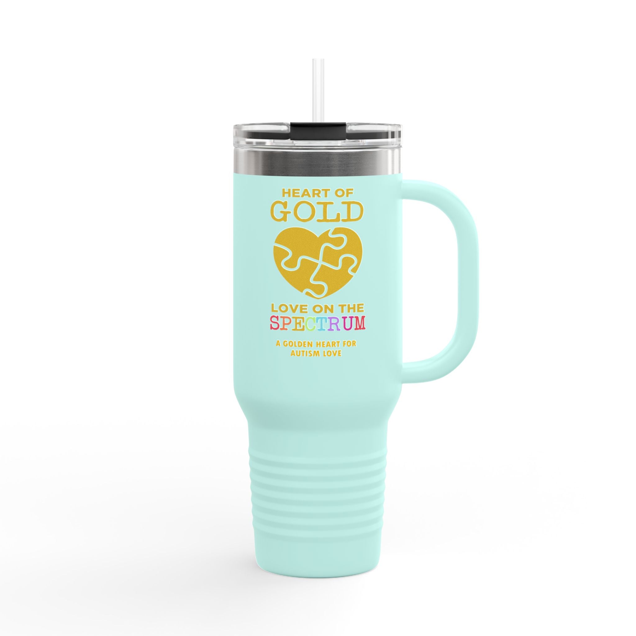 Heart Of Gold Insulated Travel Mug, 40oz