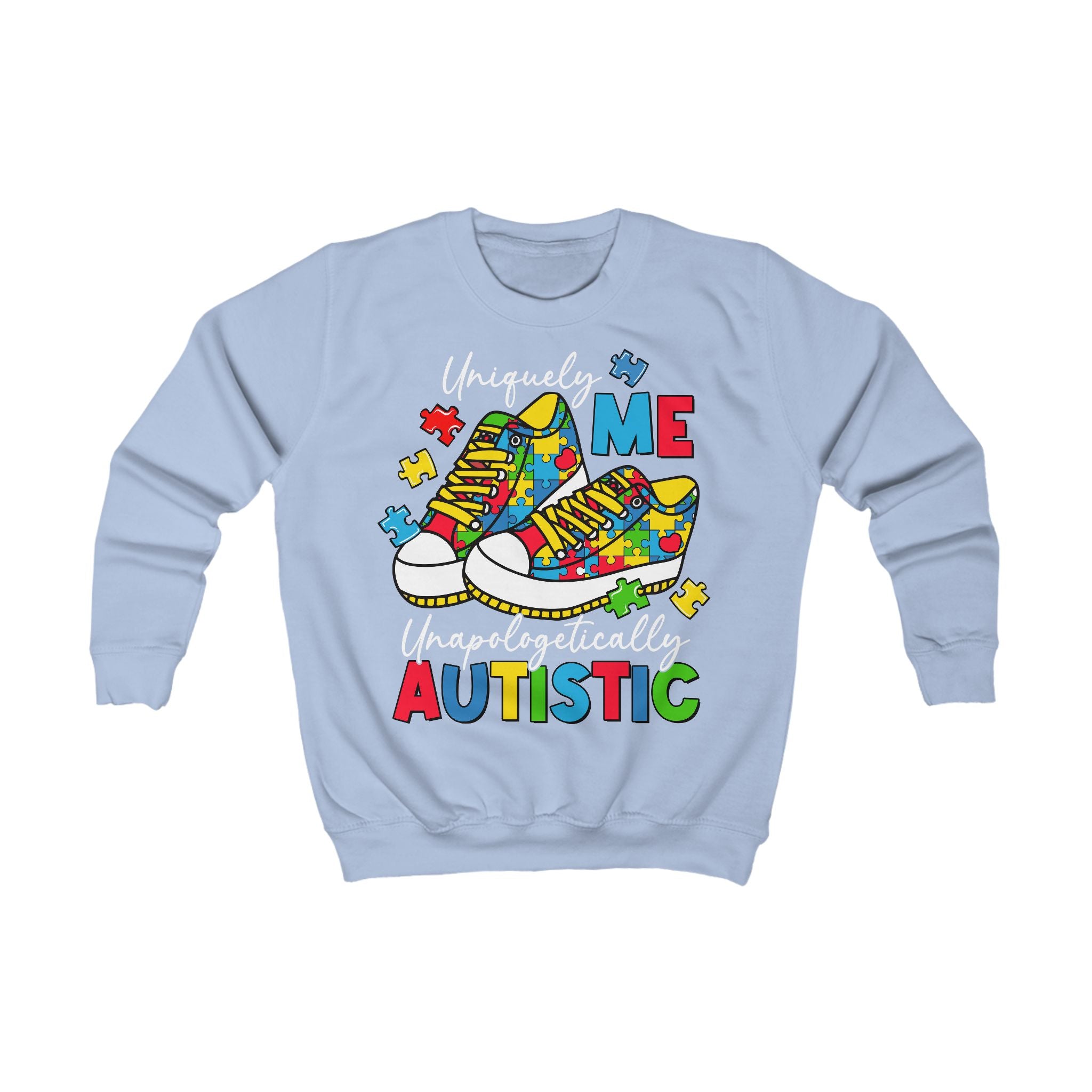 Uniquely Me Unapologetically Autistic, Autism Awareness, Unisex Childrens Sweatshirt