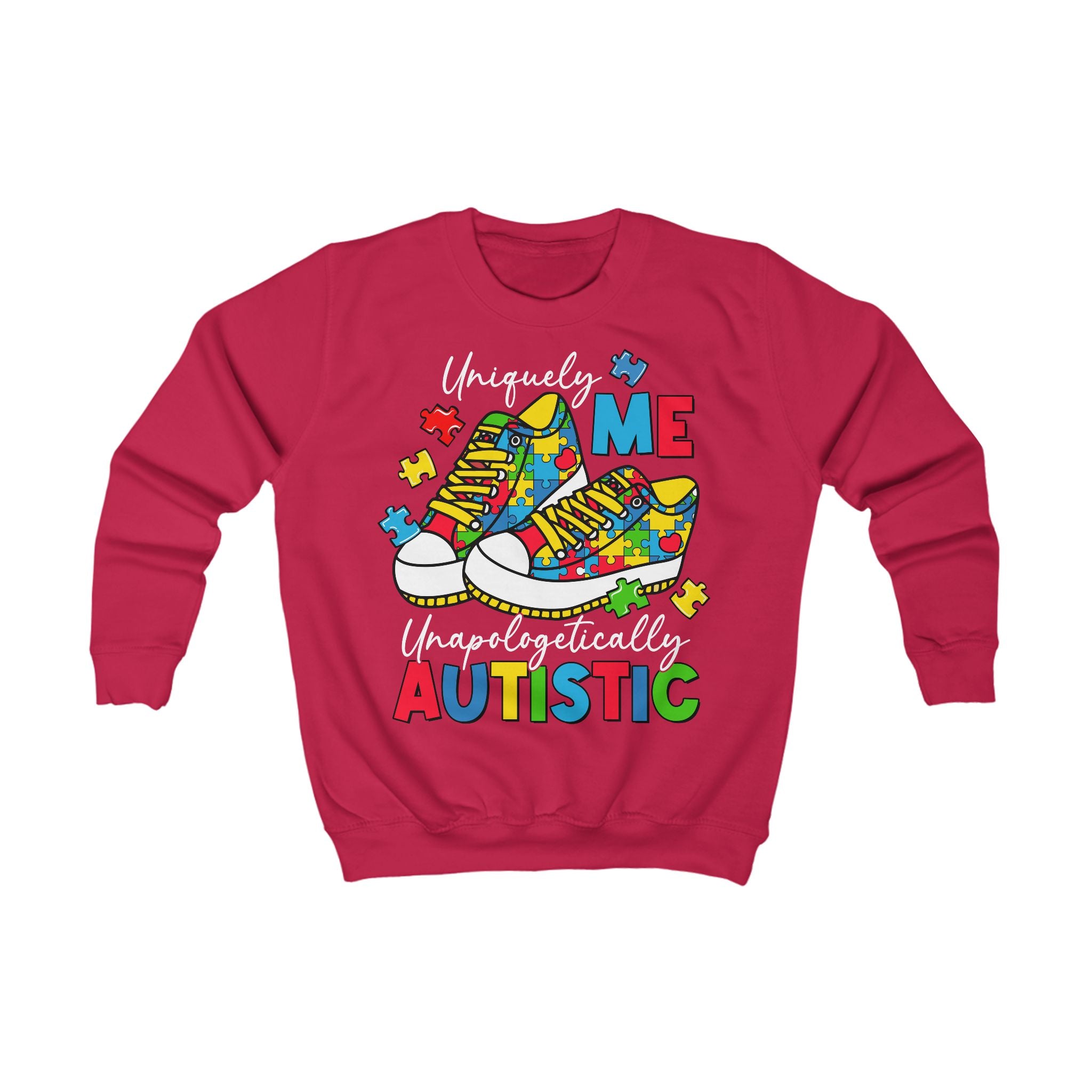 Uniquely Me Unapologetically Autistic, Autism Awareness, Unisex Childrens Sweatshirt