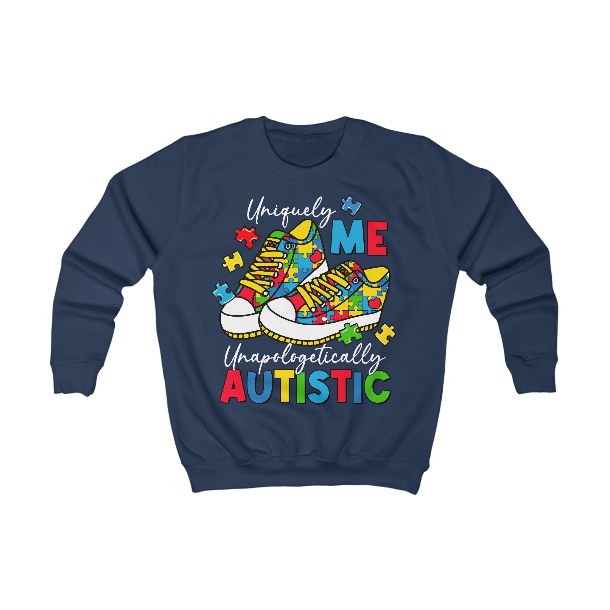 Uniquely Me Unapologetically Autistic, Autism Awareness, Unisex Childrens Sweatshirt