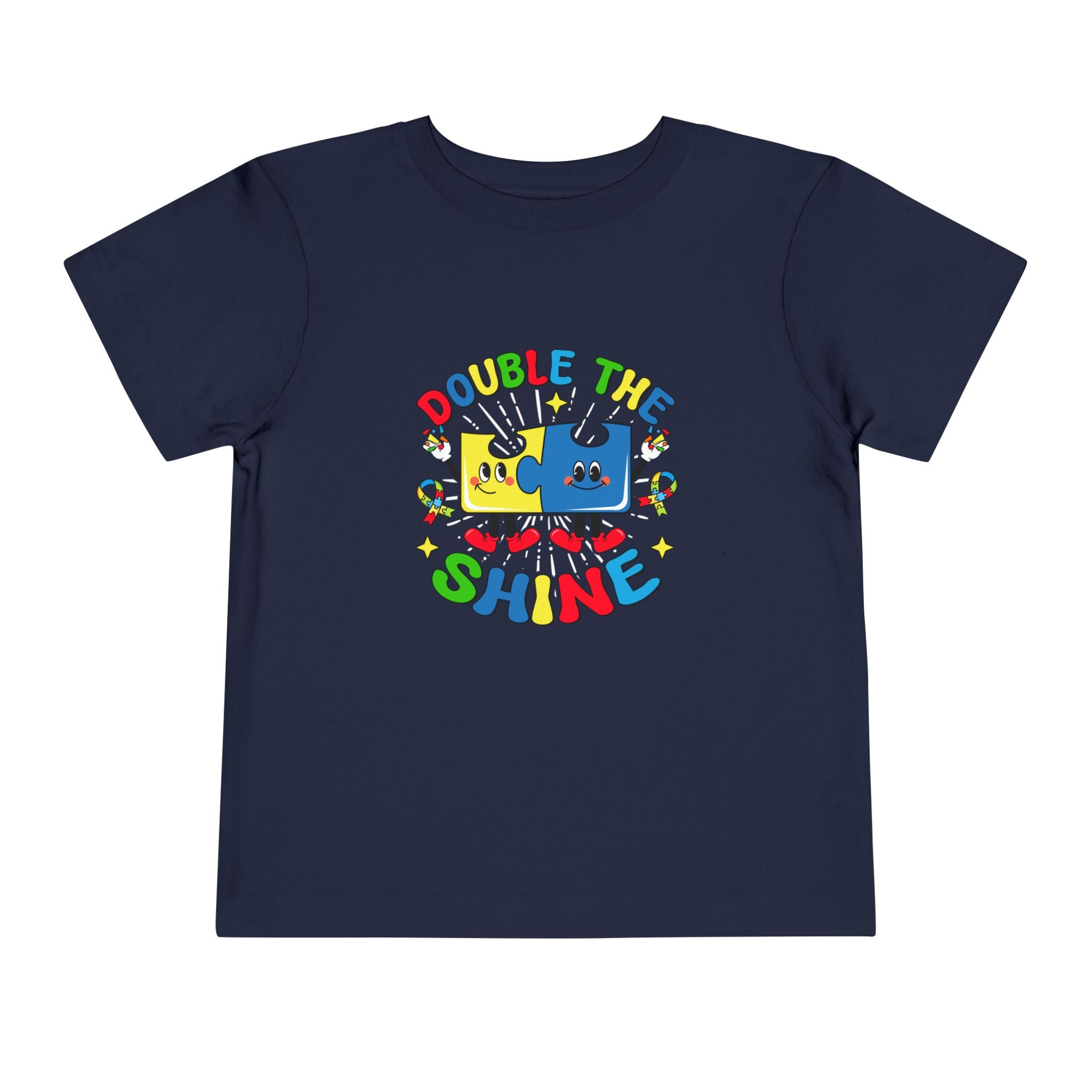 Double The Shine, Autism Awareness, Toddler Short Sleeve Tee