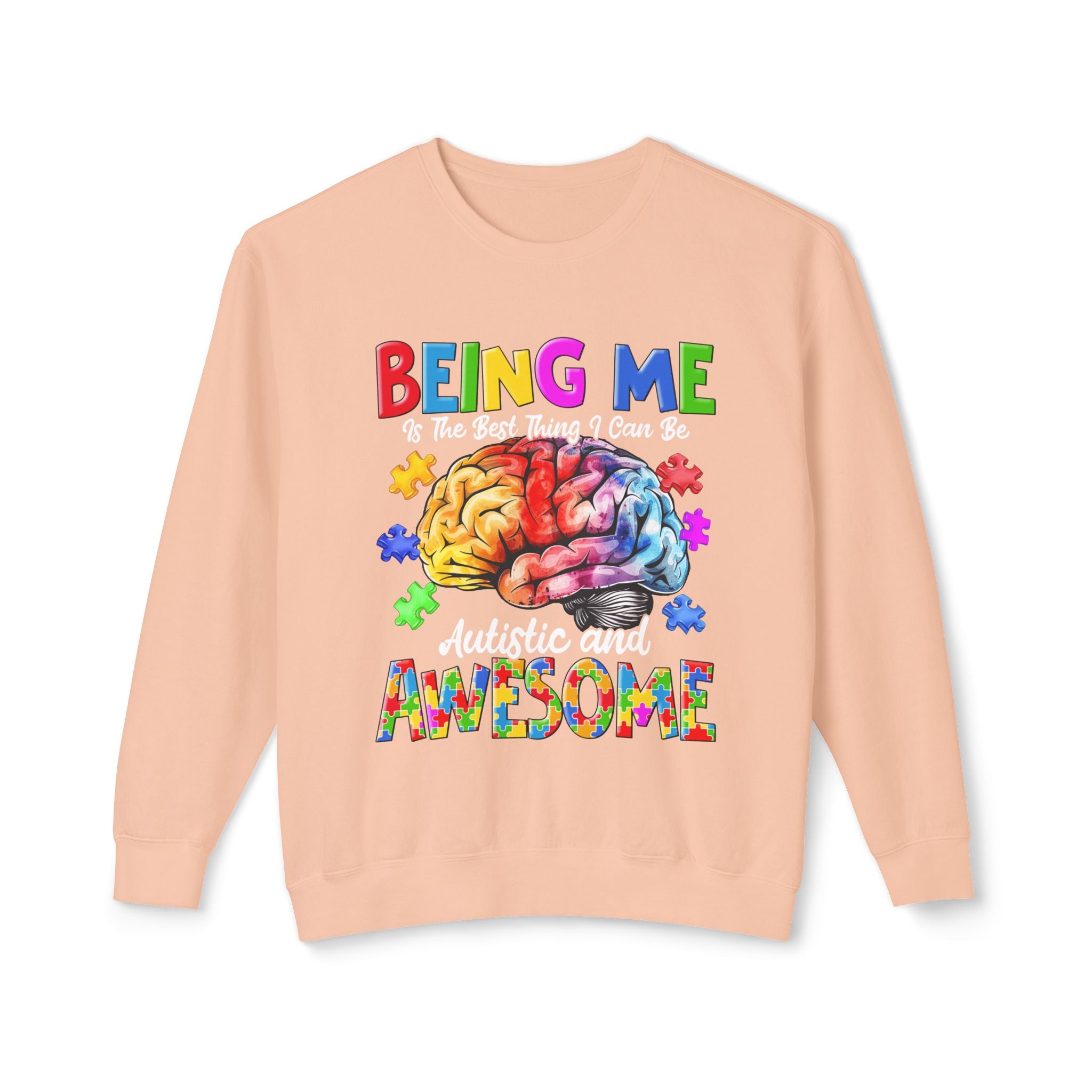 Autistic & Awesome, Autism Awareness Unisex Adult Sweatshirt