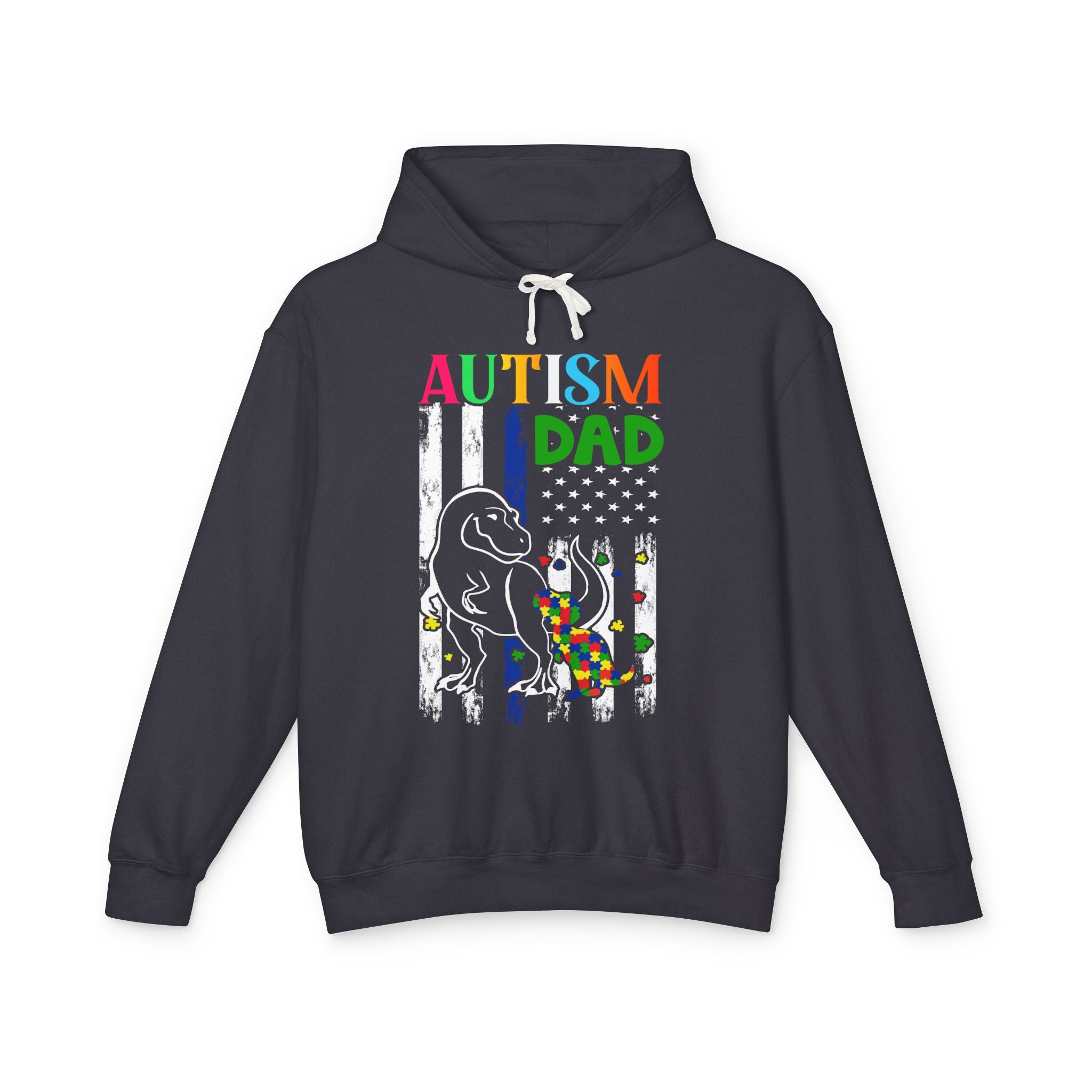 Proud Autism Dad, Autism Awareness Adult Hoodie