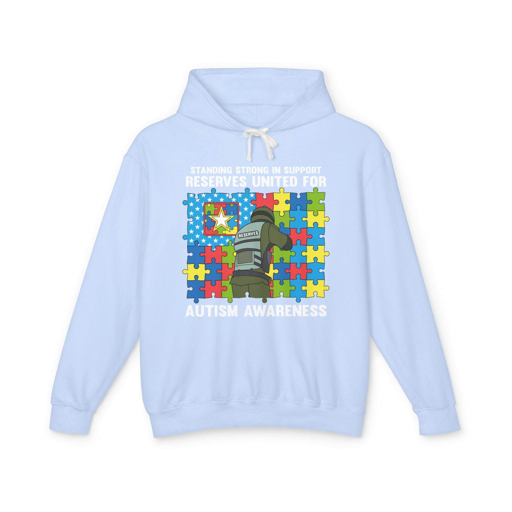 Standing Strong for Autism Awareness, Adult Unisex Hoodie