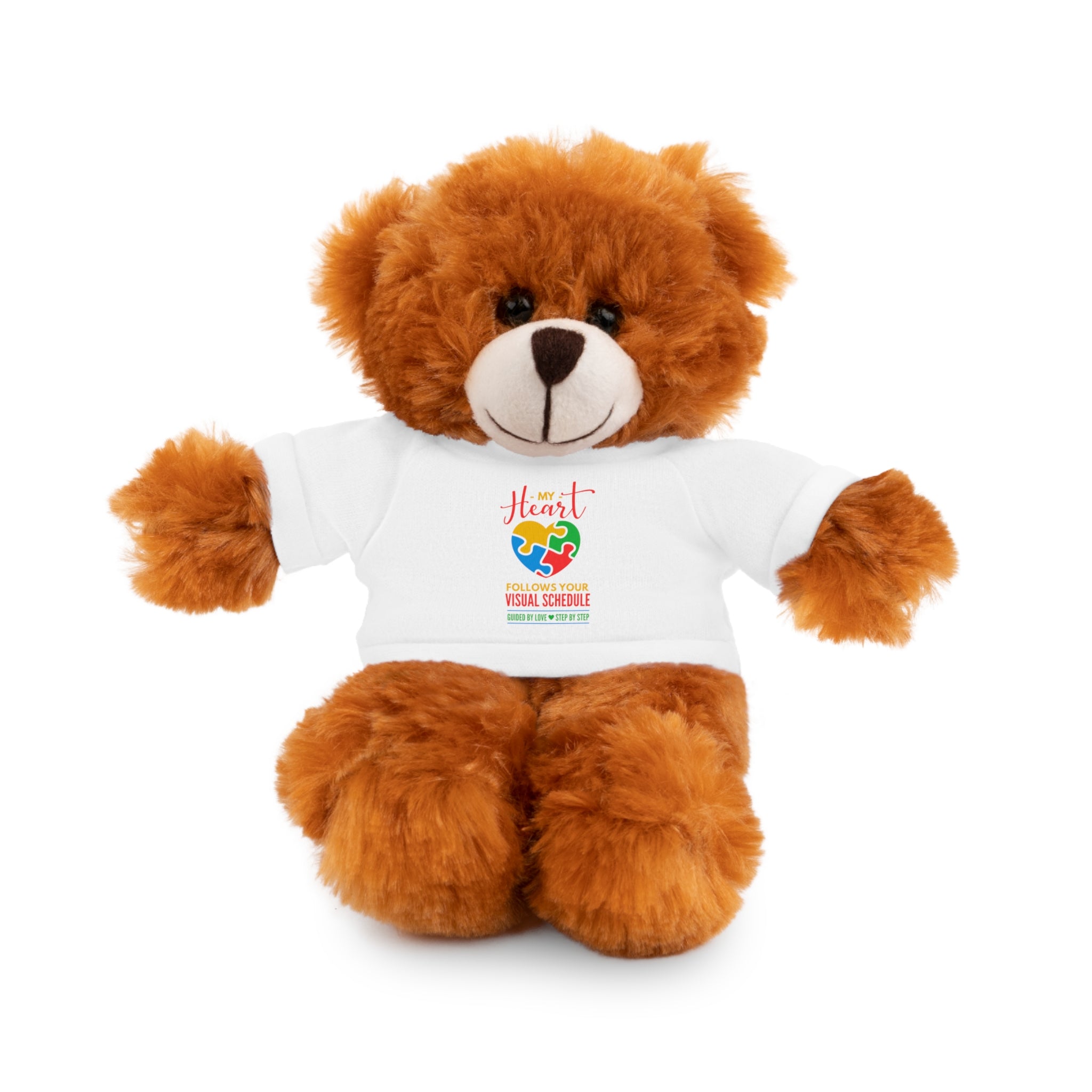 My Heart Austim Stuffed Teddy Bear with Tee