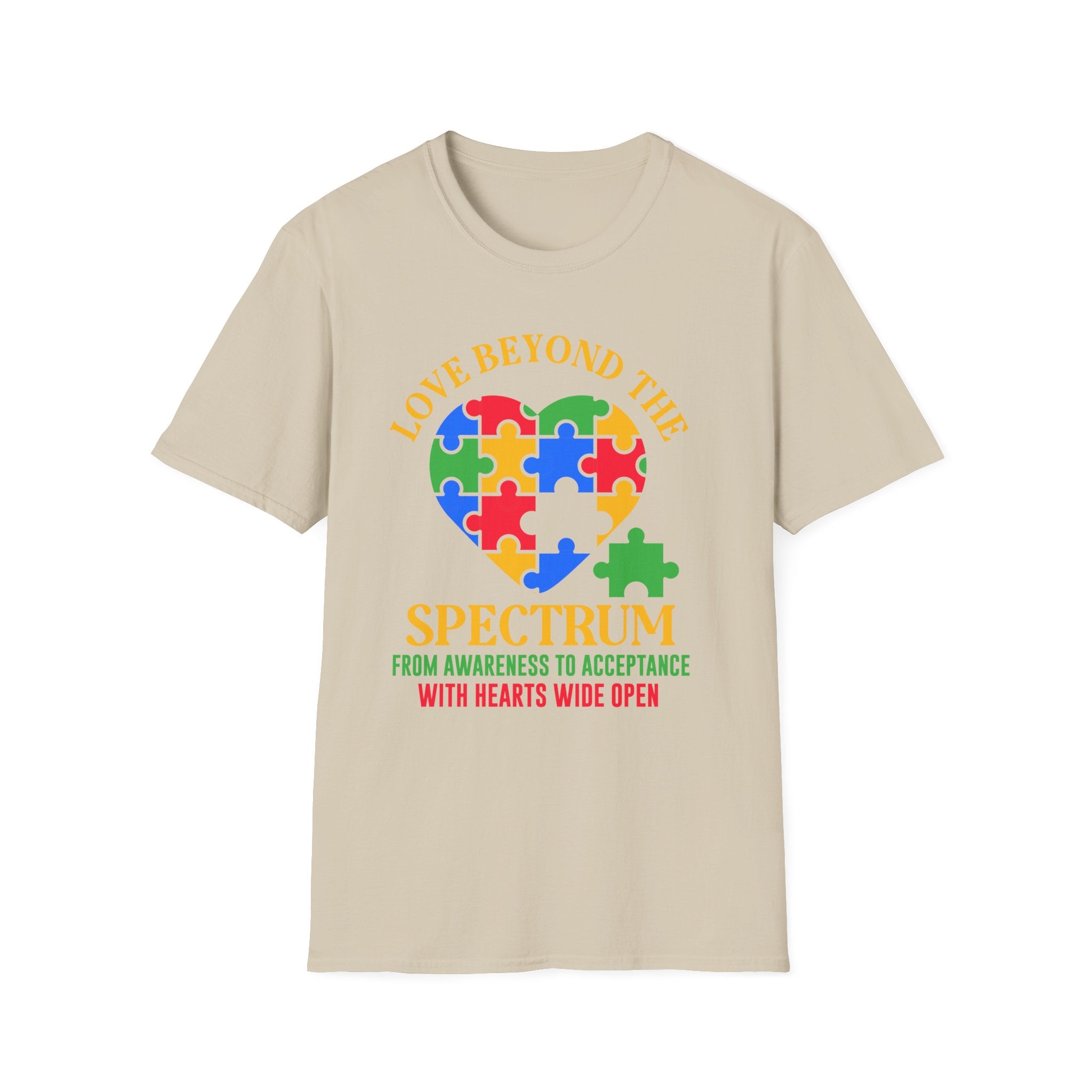 Love beyond the spectrum Autism Awareness , Adult T-Shirt