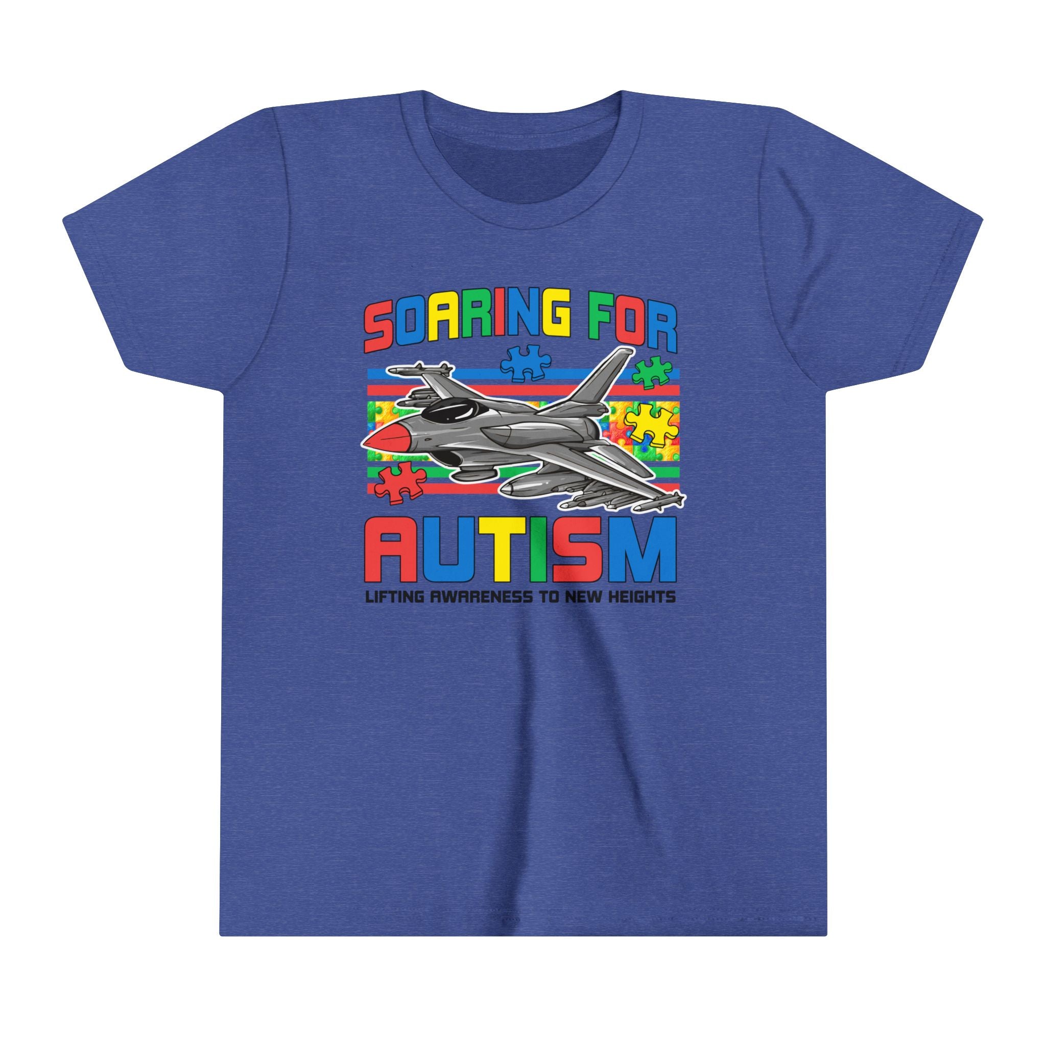 Soaring for Autism Awareness Children's T-Shirt | Airforce-Inspired Autism Support Tee