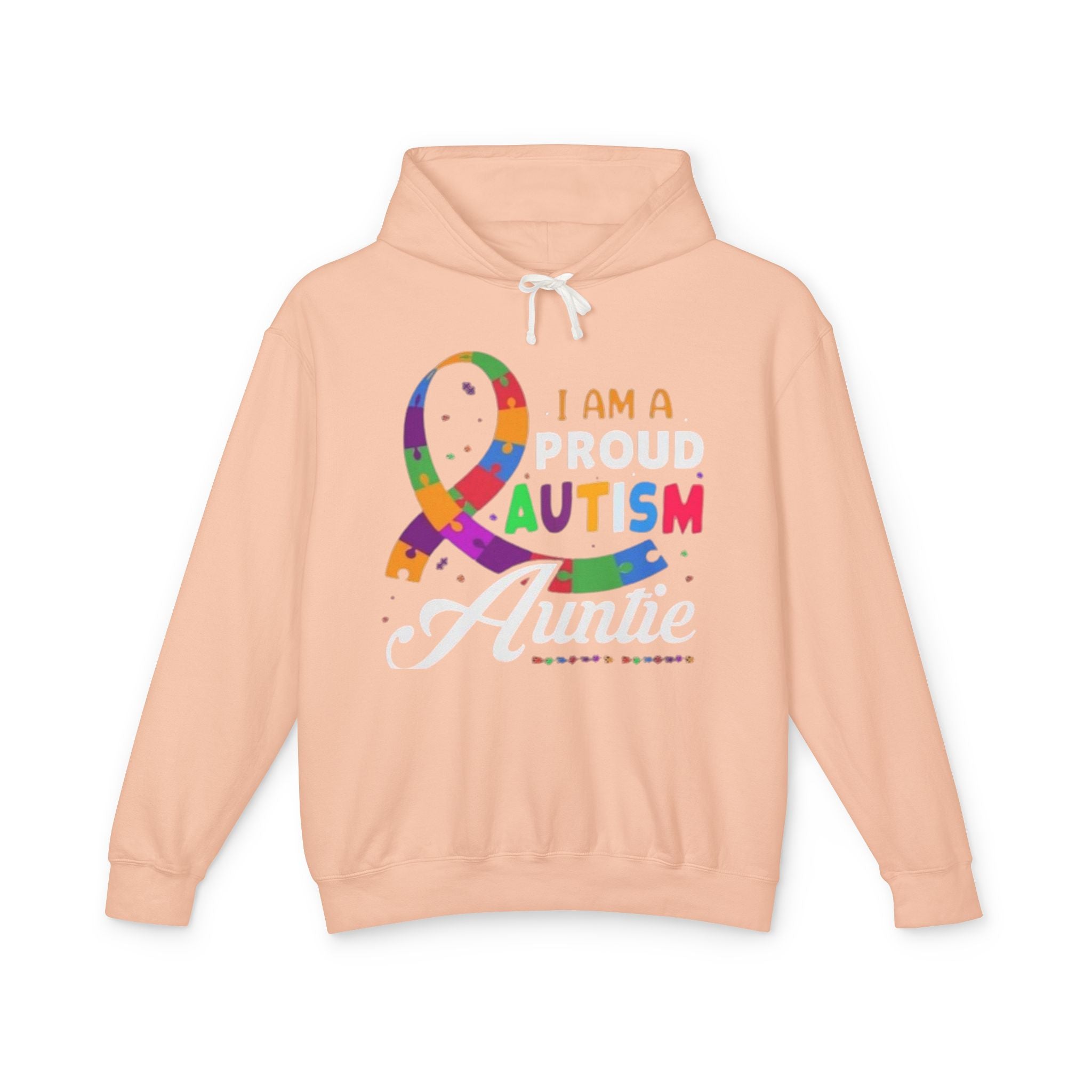 Proud Autism Auntie, Autism Awareness Adult Hoodie