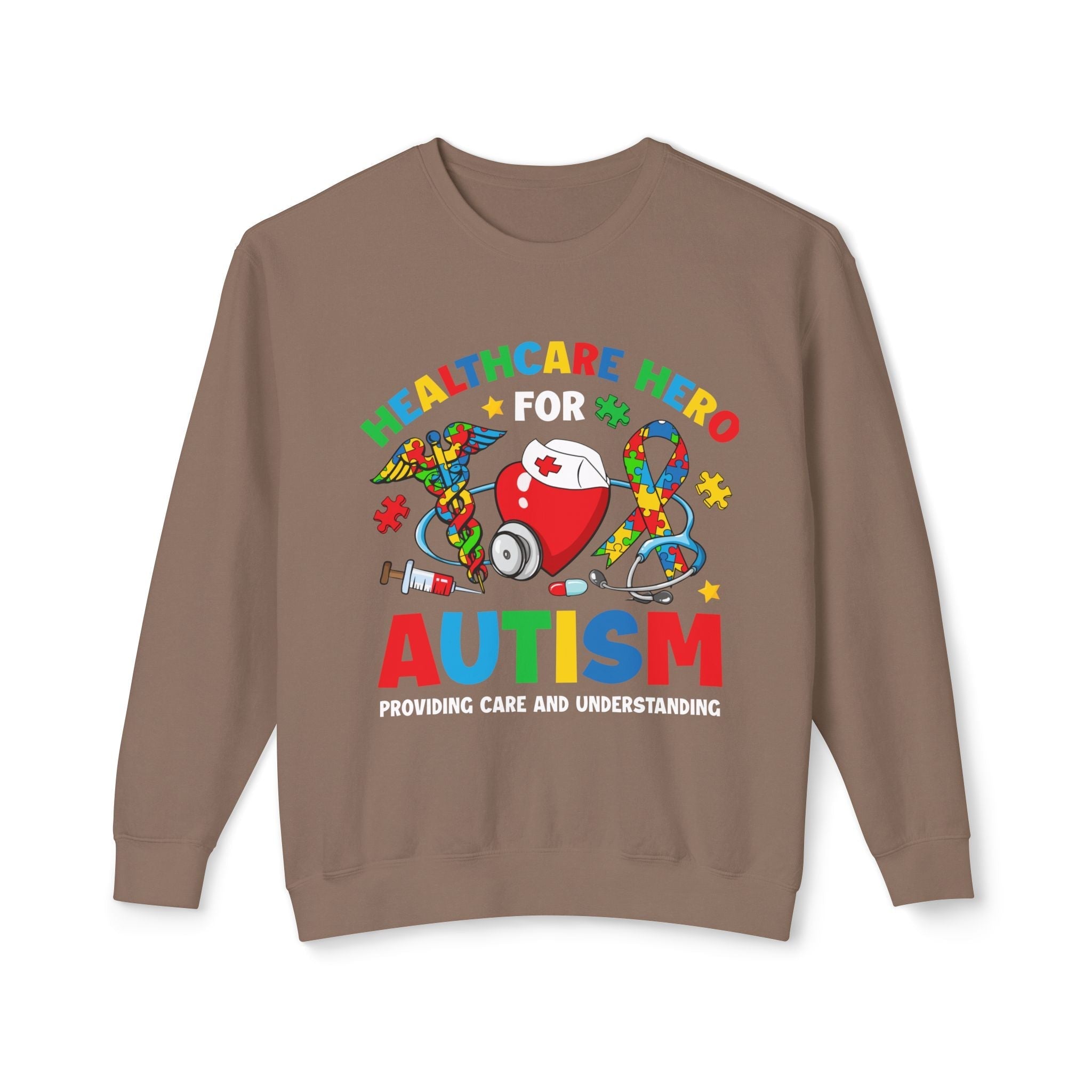 "Healthcare Hero Autism Awareness Sweatshirt – 'Healthcare