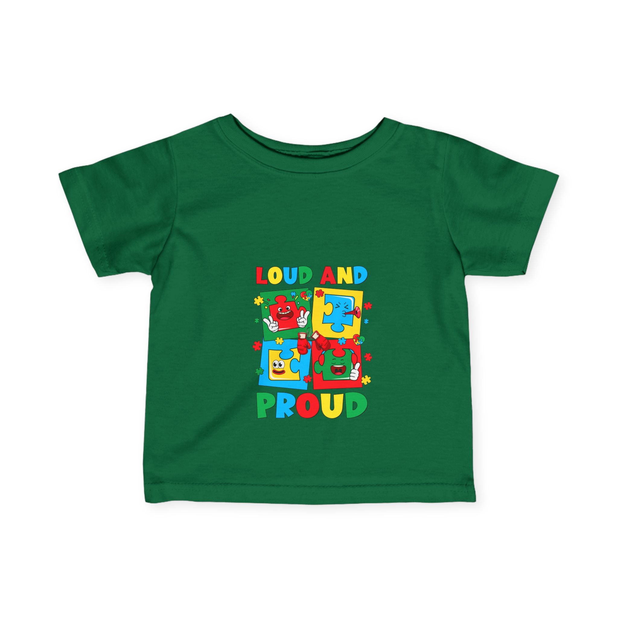 Loud and Proud, Autism Awareness Infant Fine Jersey Tee