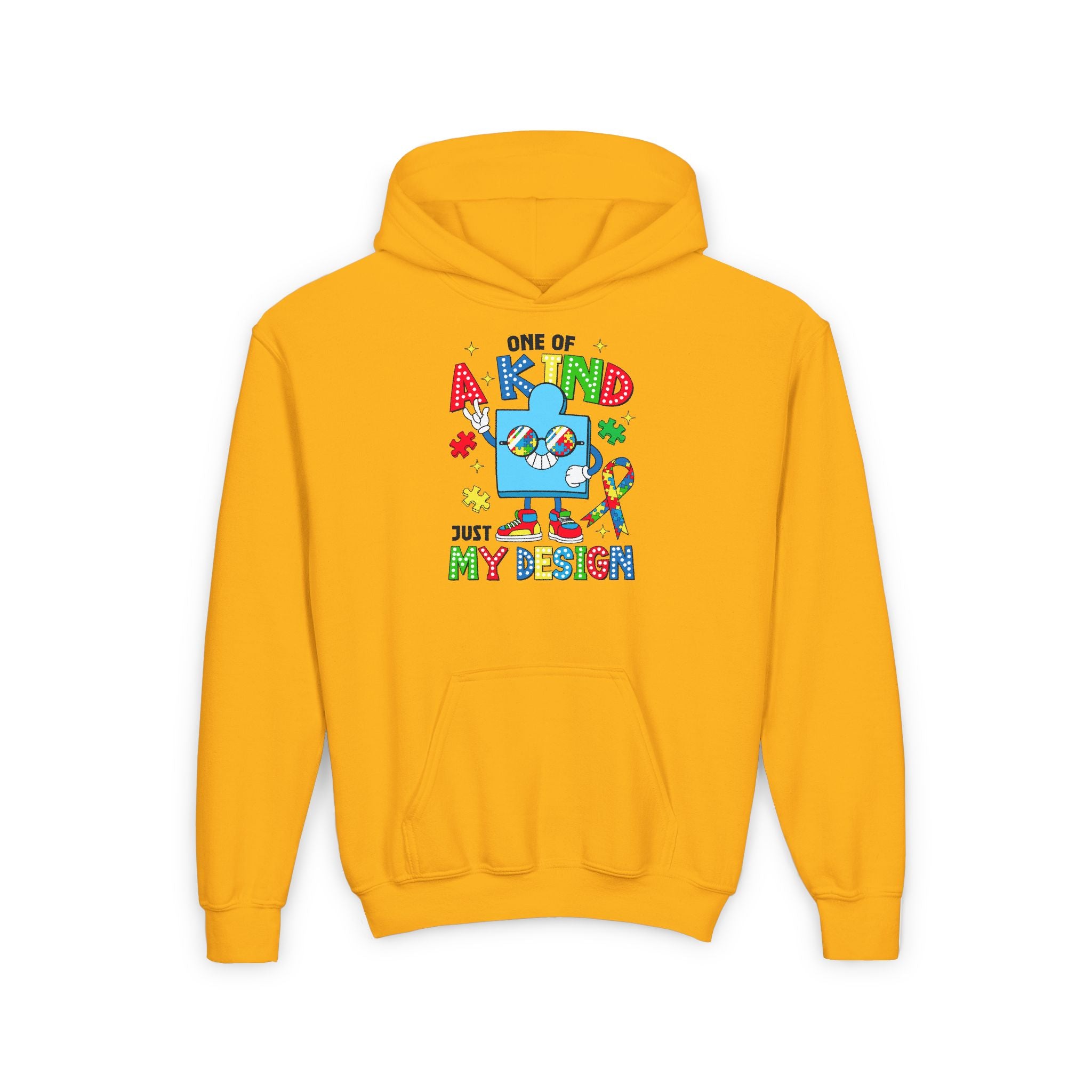 One of a Kind Just My Design, Autism Awareness Youth Hoodie