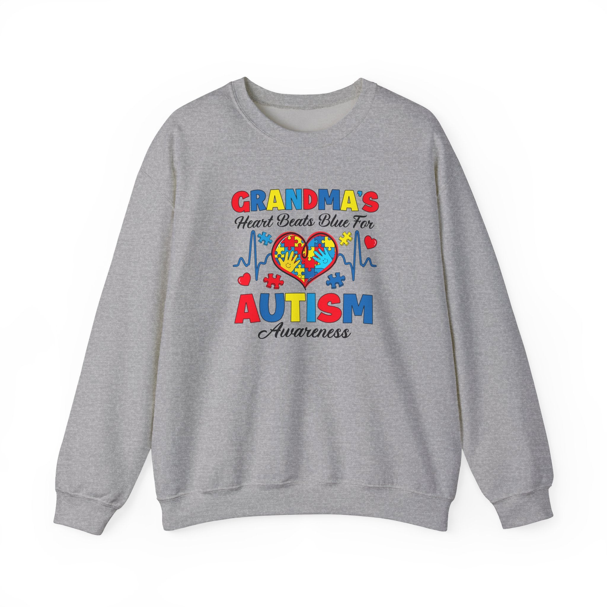 Grandma's Heart, Adult Crewneck Sweatshirt